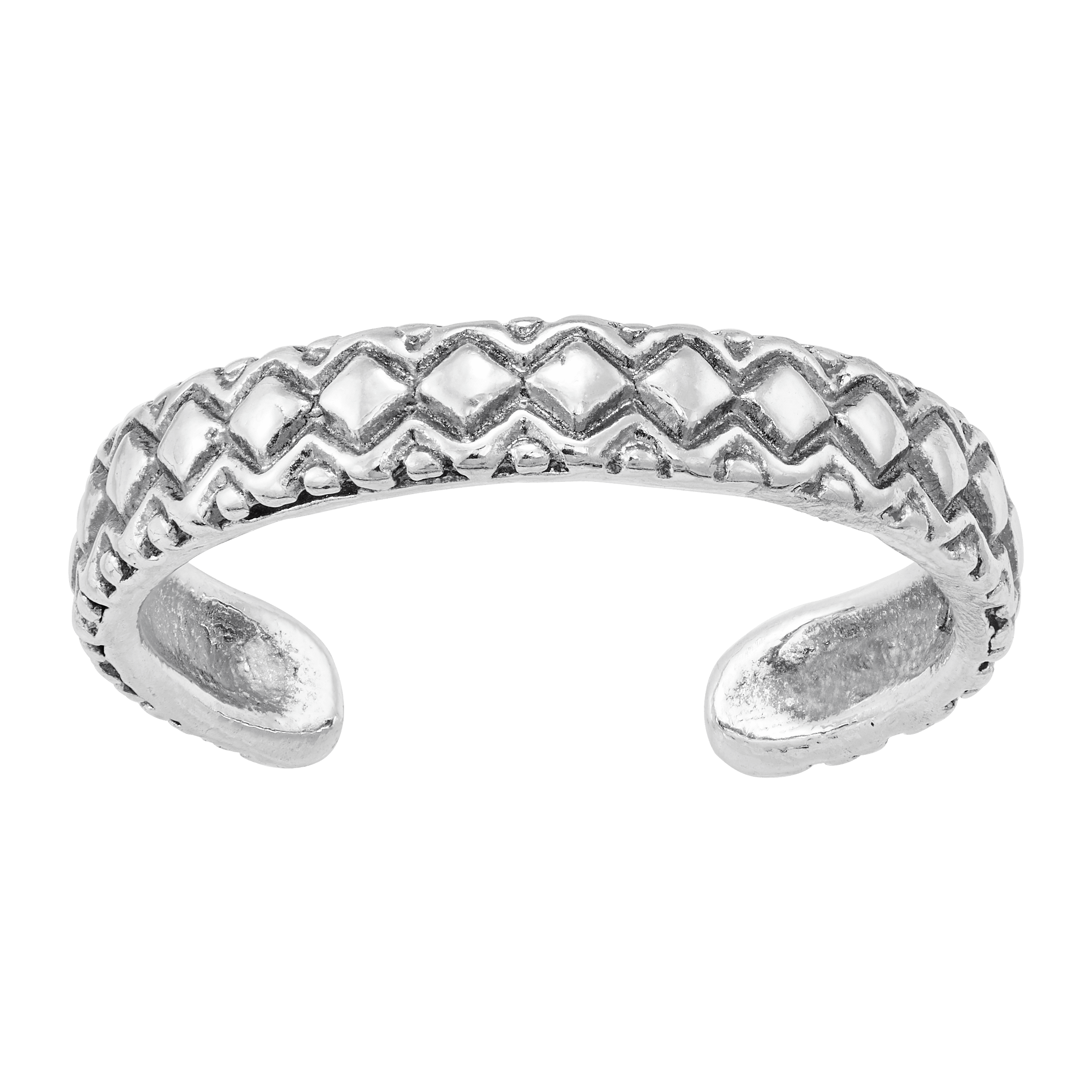 Etched In Time Open Toe Ring