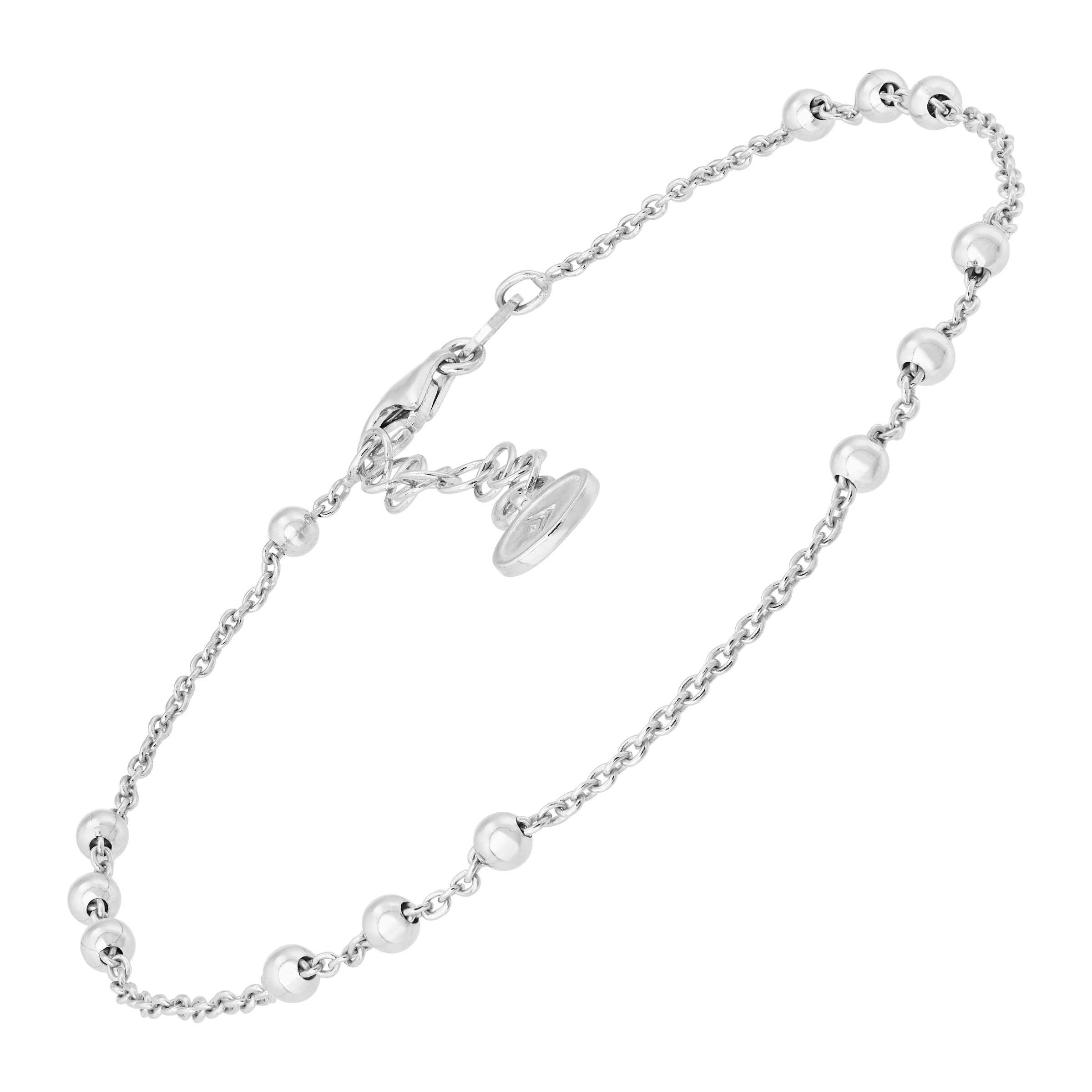 Silpada 'Bead Up' Sterling Silver Anklet, 9" + 1"