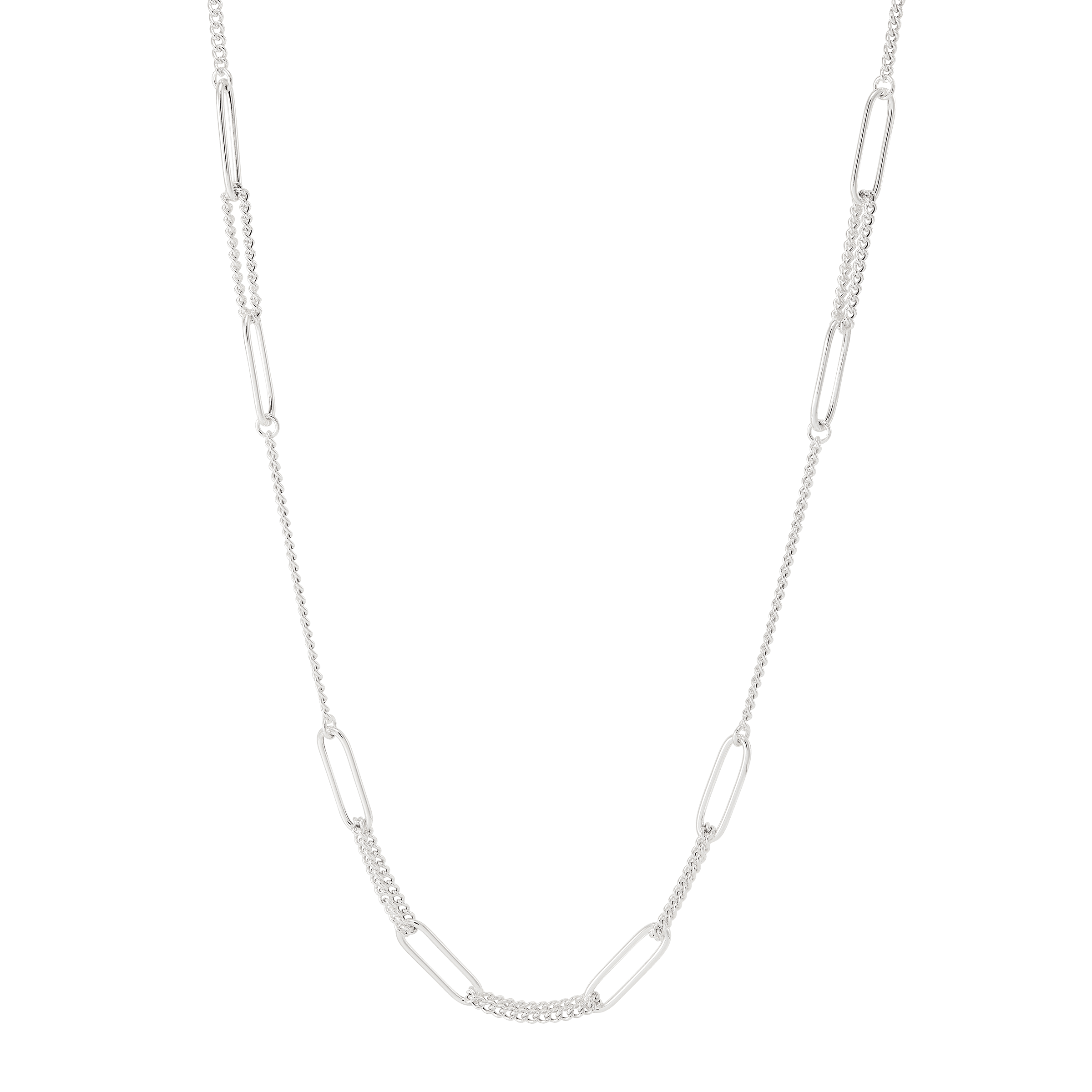 【2plan】24FW★ [LAN ARCHIVE] Skid Hook Chain Necklace Silpada 'Doubled Up' Sterling Silver Chain Necklace, 32