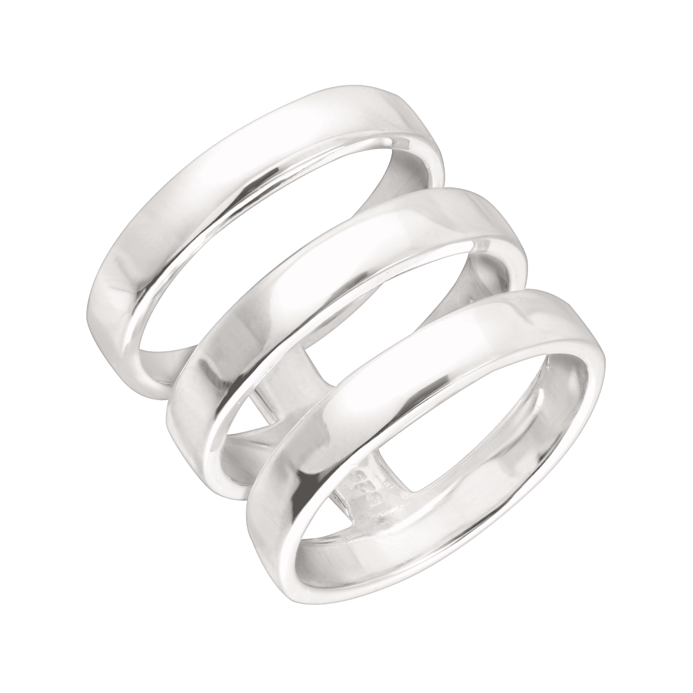 Sterling Silver Three Band Ring - Silpada - .925 Sterling