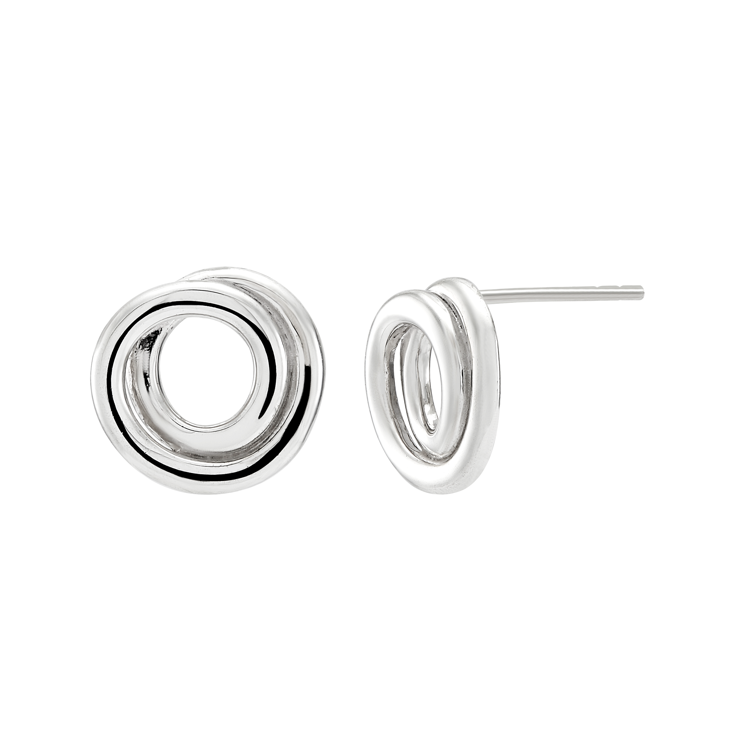 あー Swarovski Orbita stud earrings Drop cut Multicoloured Gold