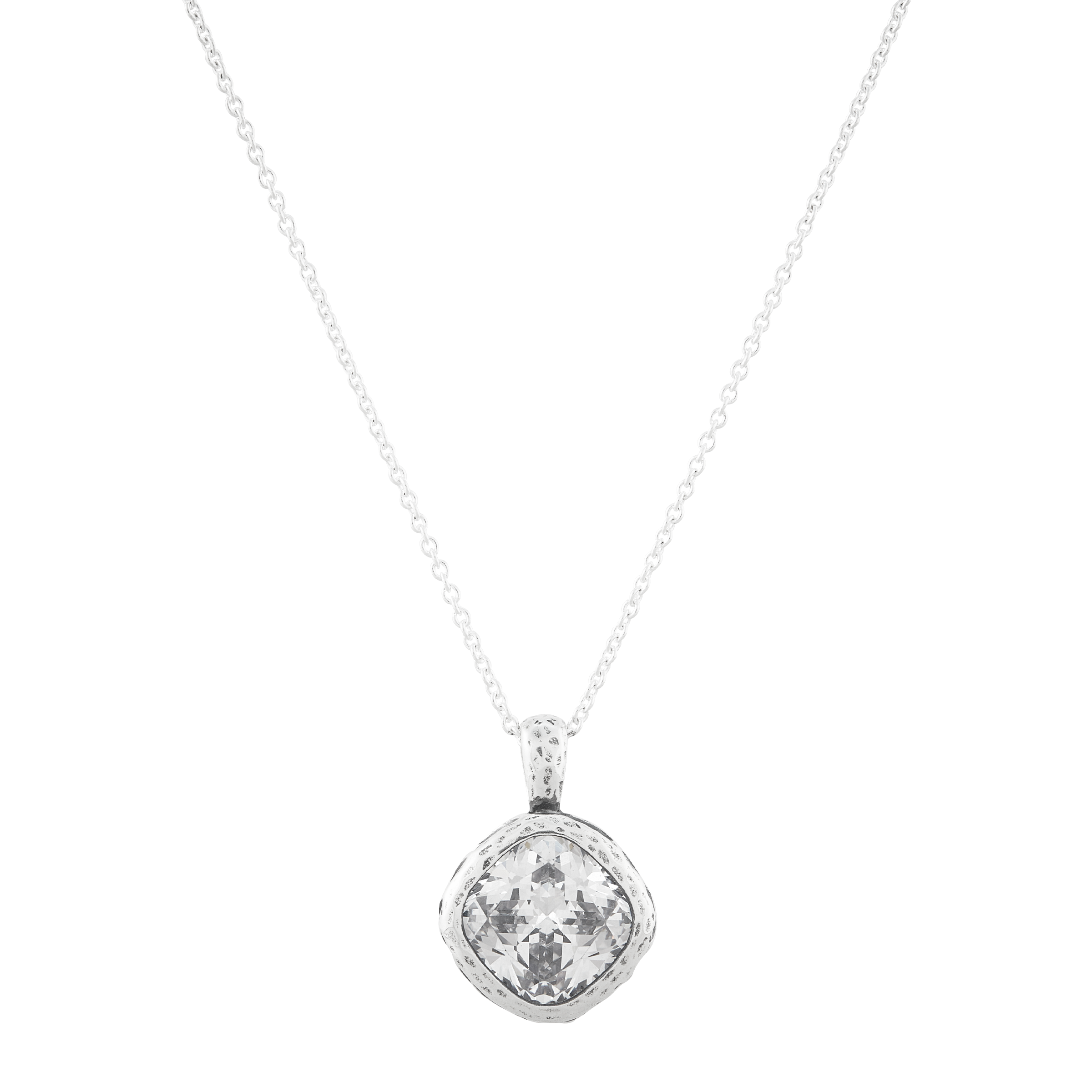 ★SENTIMENTS★ NO.520 [SILVER] NECKLACE Stamped Sentiment - silver - Paparazzi necklace