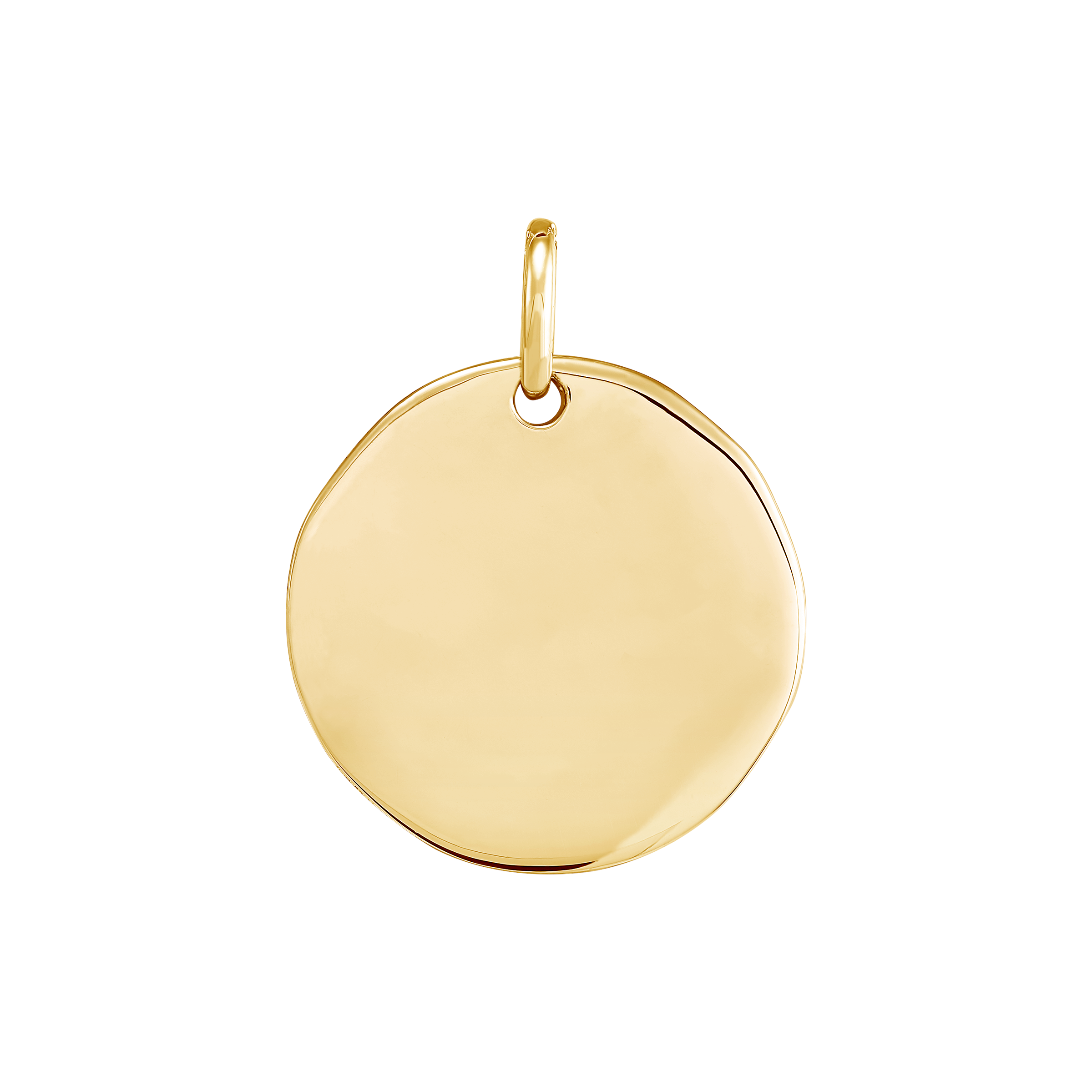 Silpada 'Caption This' Charm in 14K Yellow Gold-Plated Sterling Silver, 20 mm