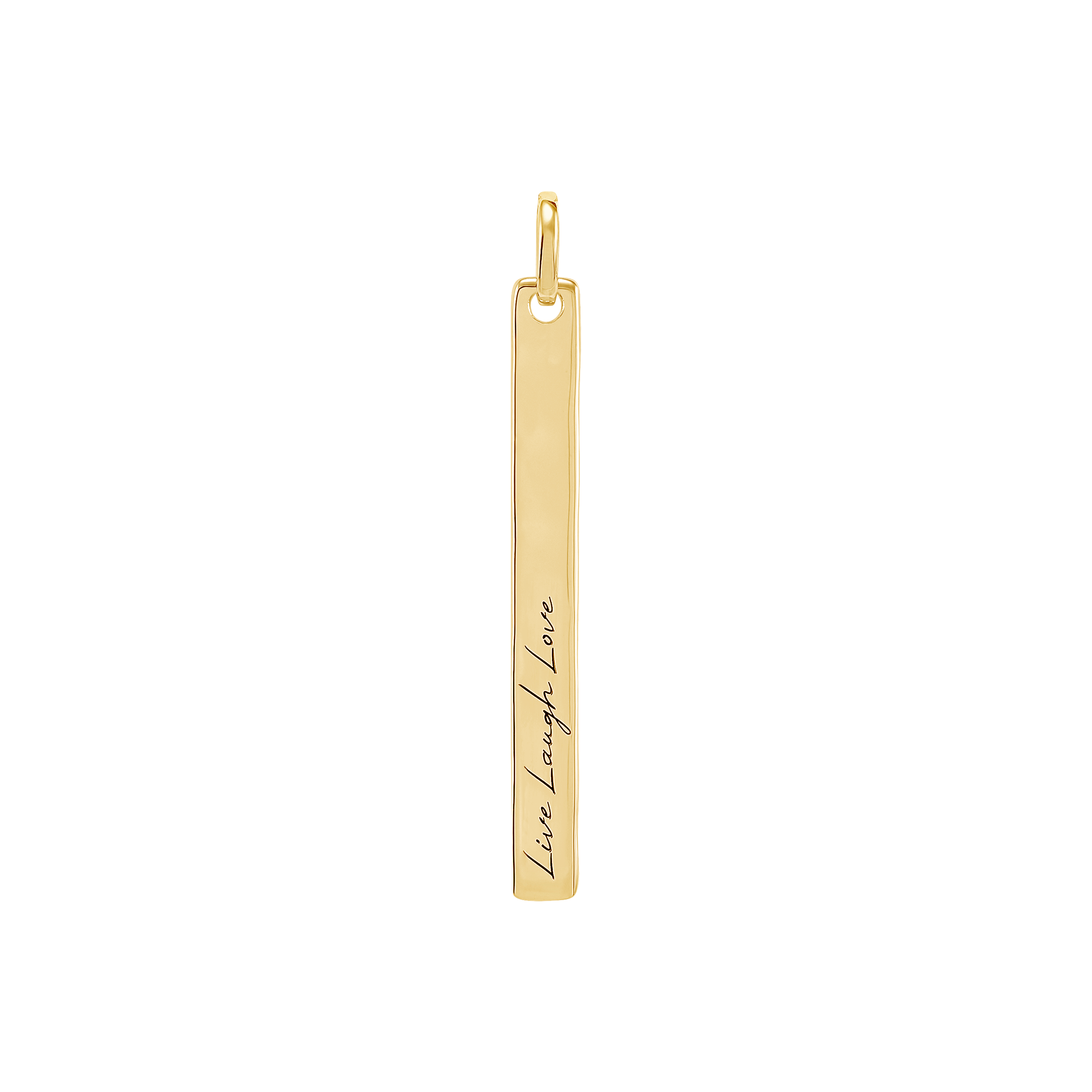 Silpada 'Unwritten' Vertical Bar Charm in Gold-Plated Sterling Silver, 1.5