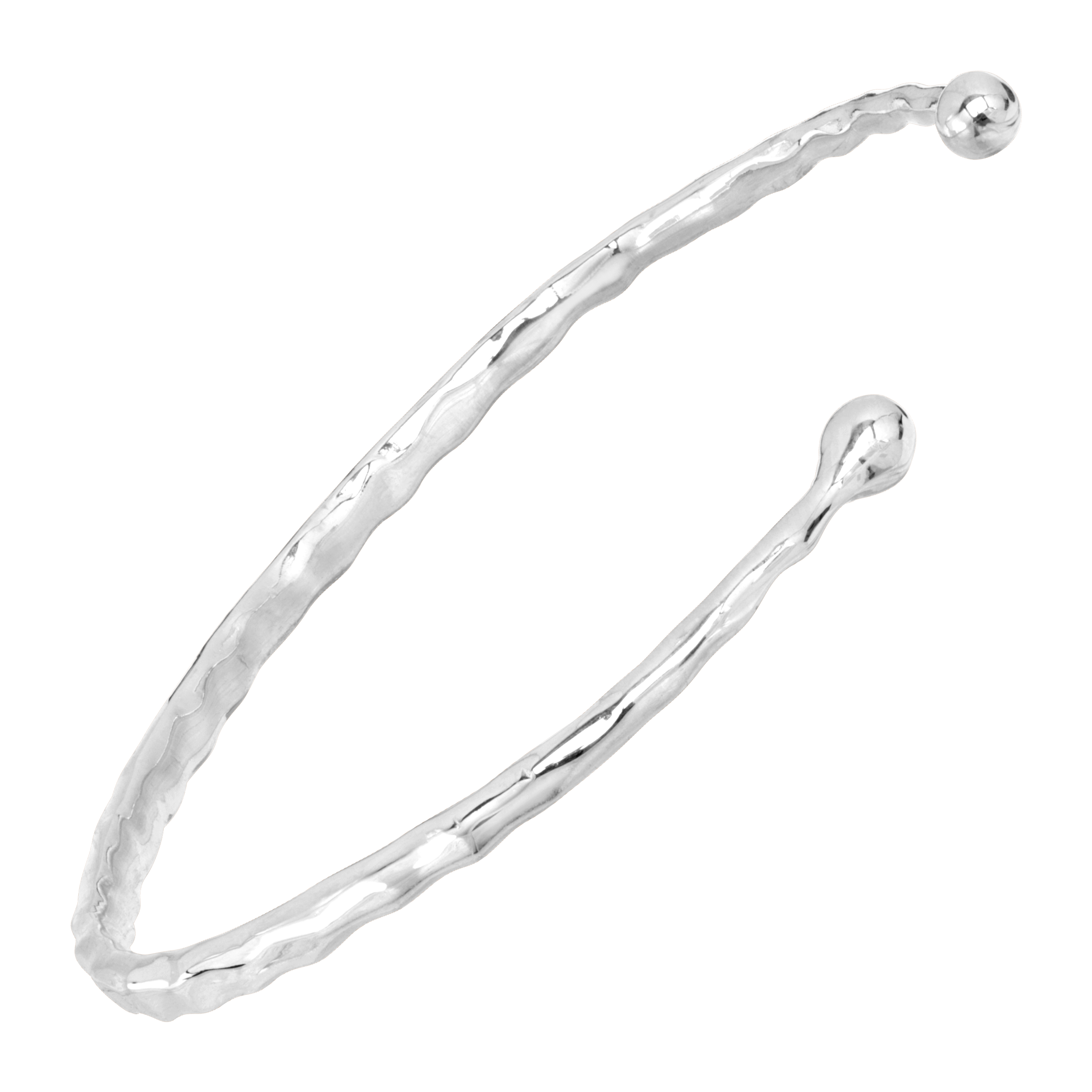 Silpada 'TromsÃ¸ It Goes' Hammered Cuff Bracelet in Sterling Silver, 6"