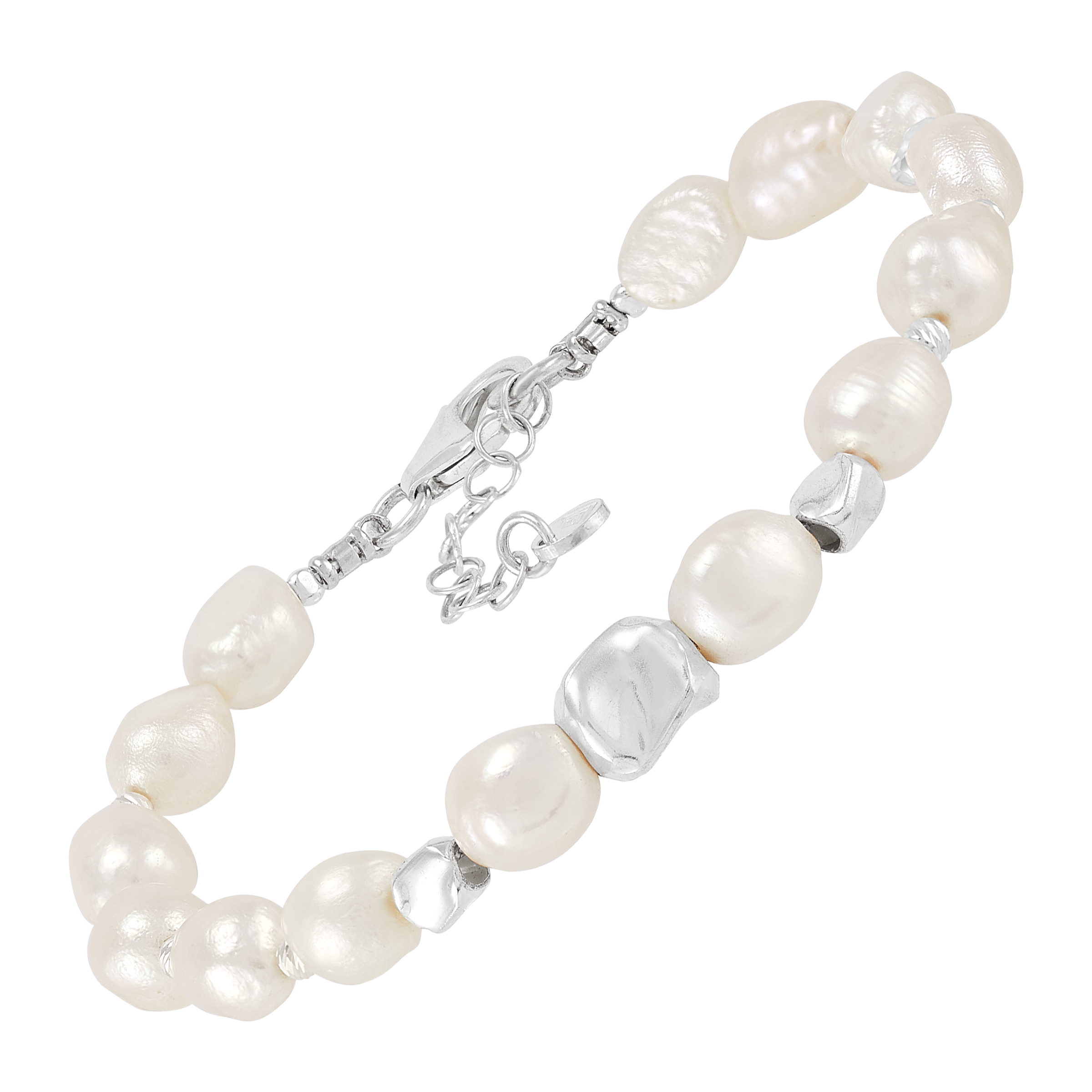 Silpada 'Power Player' Sterling Silver Freshwater Pearl Bracelet, 8"