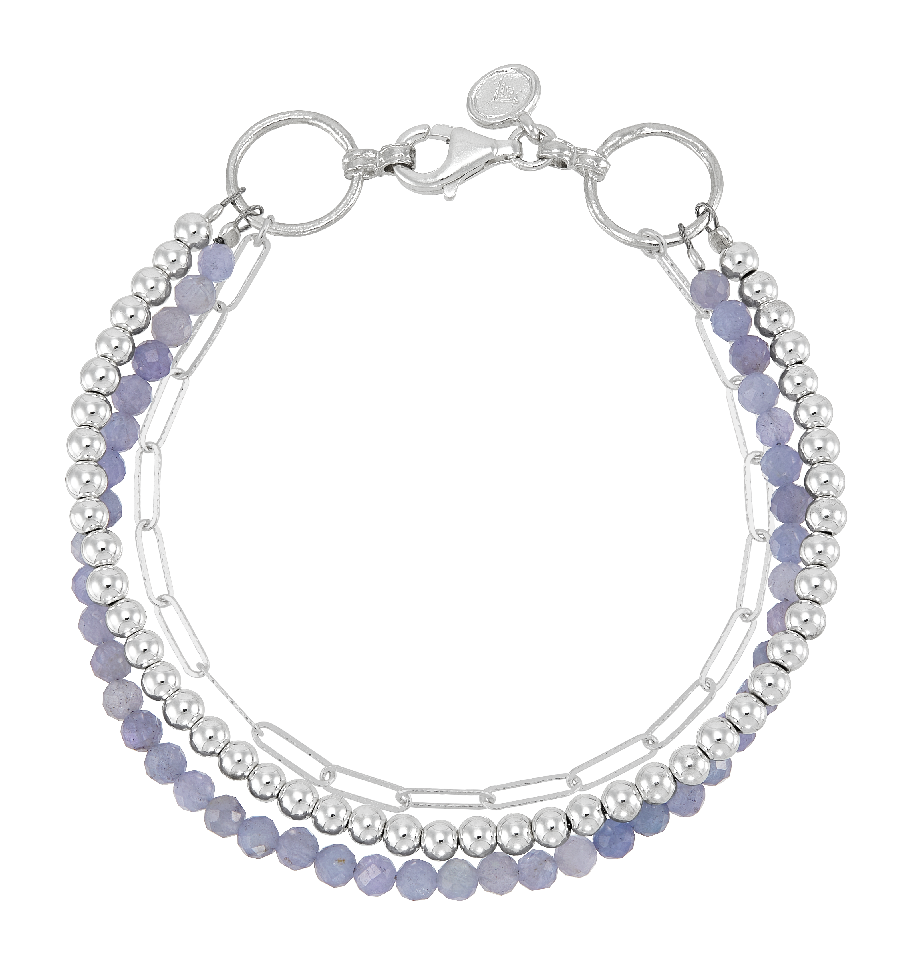 New Silpada 'Luminary' Sterling Silver Natural Tanzanite and Hematite Bracelet, - Picture 3 of 7