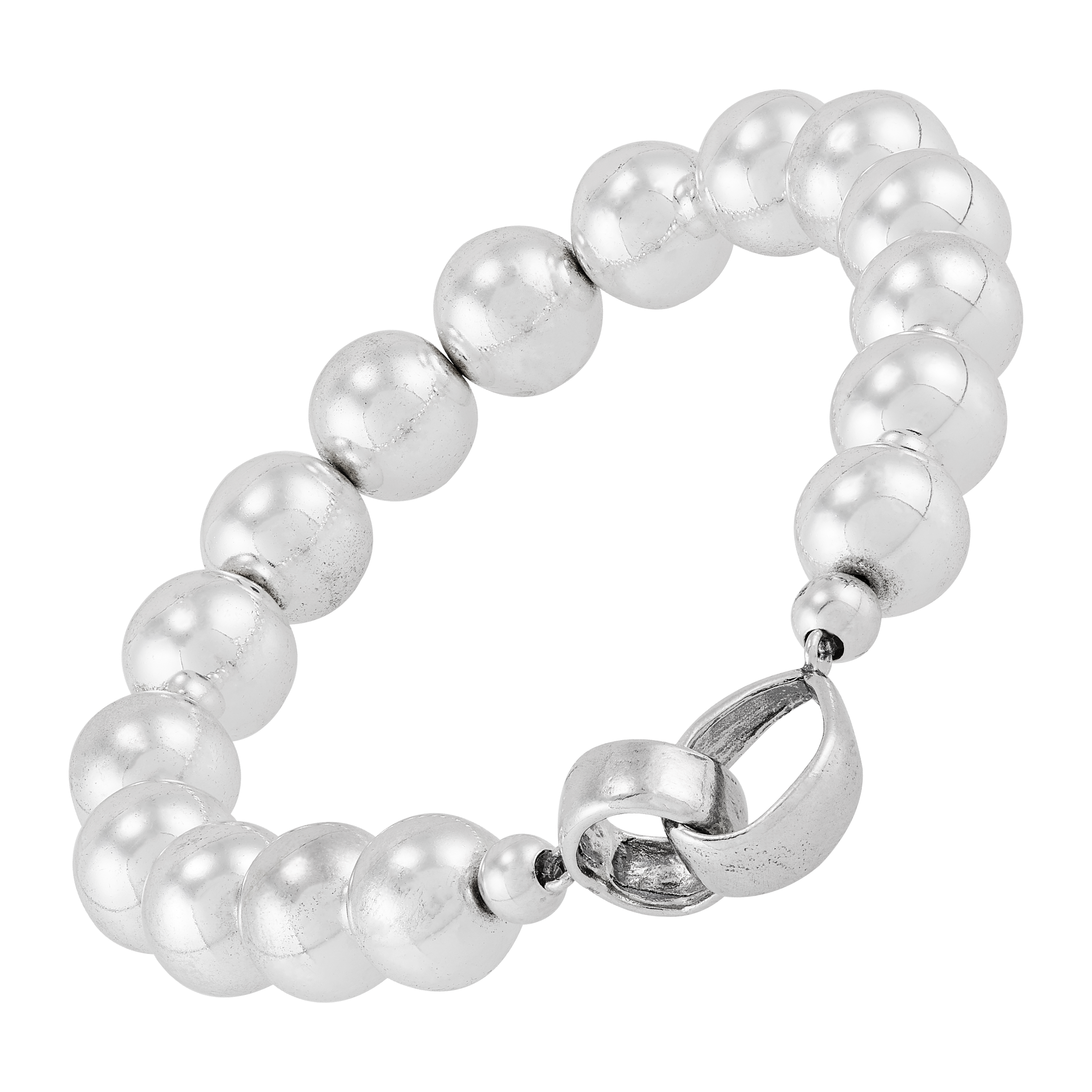 Silpada 'Great Destinations' Sterling Silver Natural Hematite Bracelet (10mm)