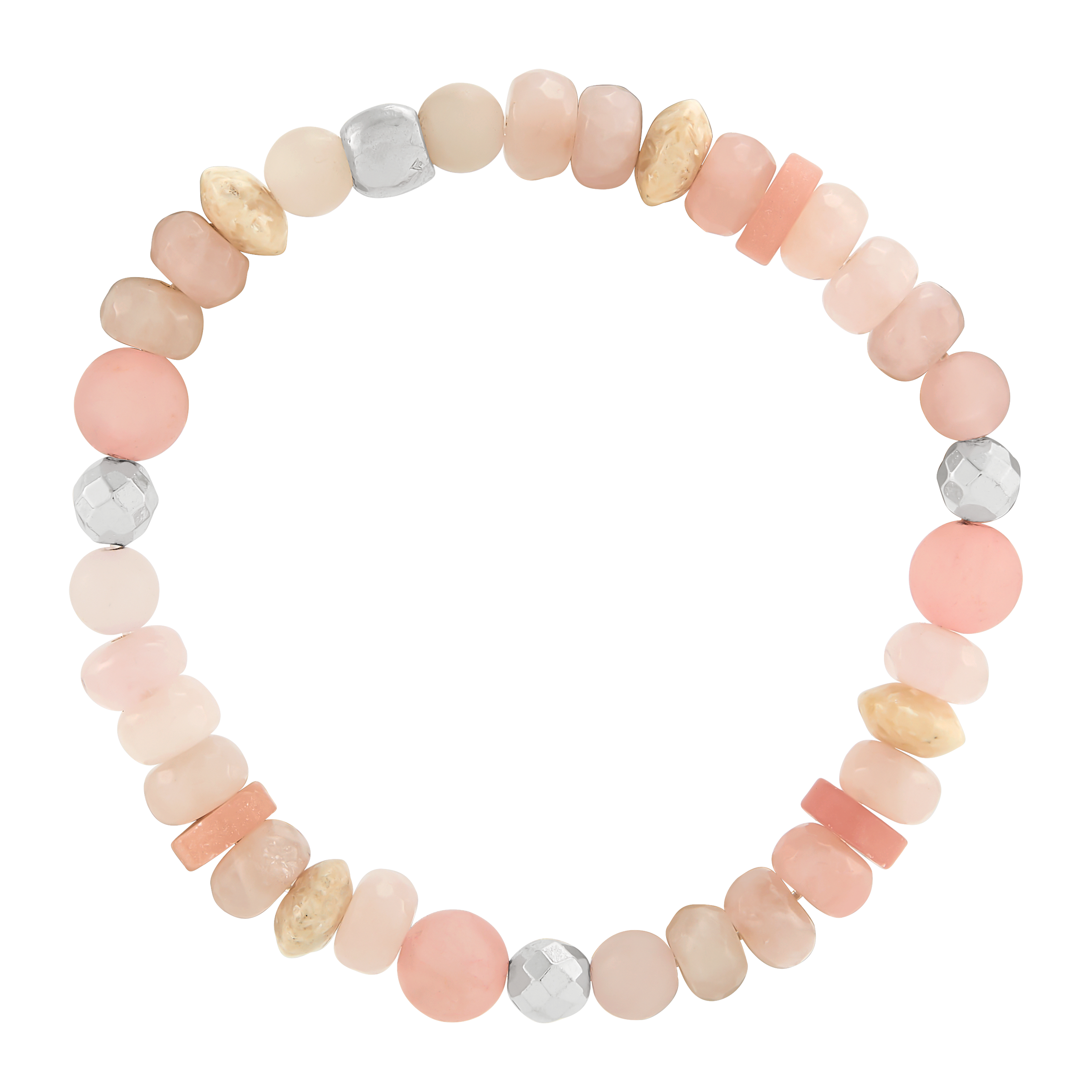 ブレスレット SCUDO shell mint pearl karen beads bracelet SBP.4B Vibrant Pink Mother of pearl bracelet, natural beaded pink