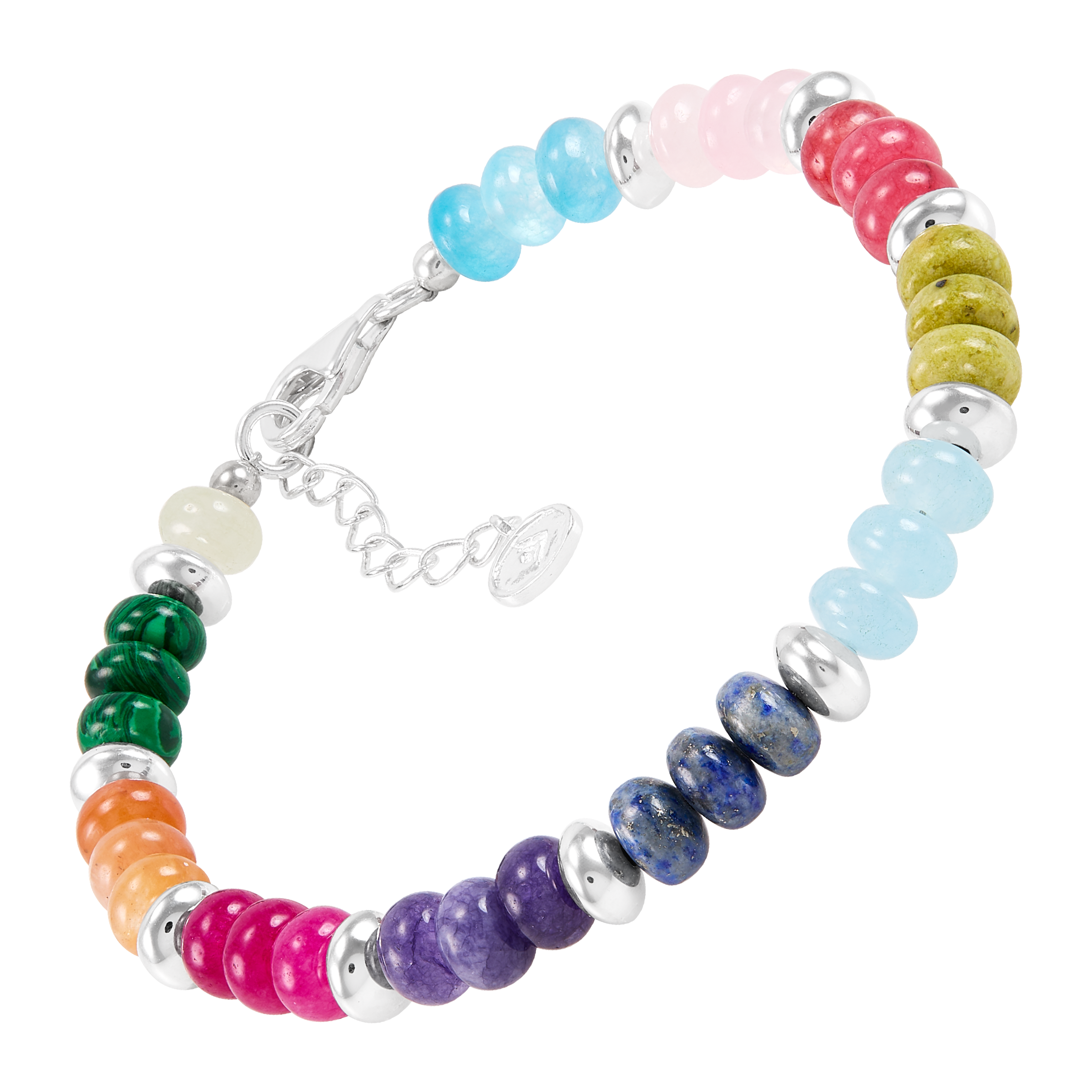 Silpada 'Colored In' Sterling Silver Mixed Stones Beaded