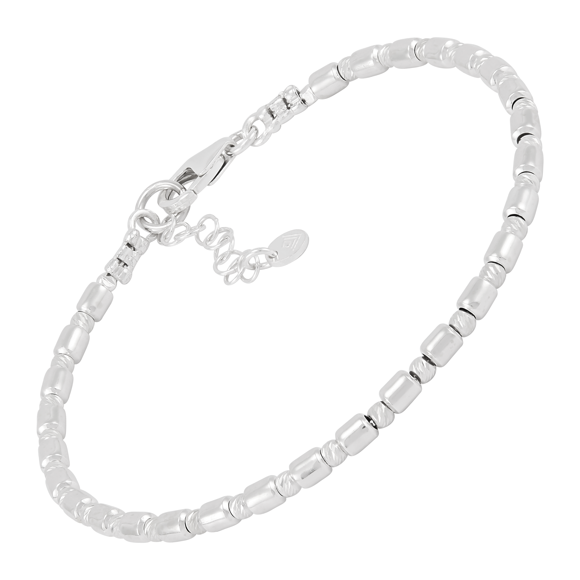 Silpada 'Smooth Textures' Sterling Silver Bracelet, 7" + 1"