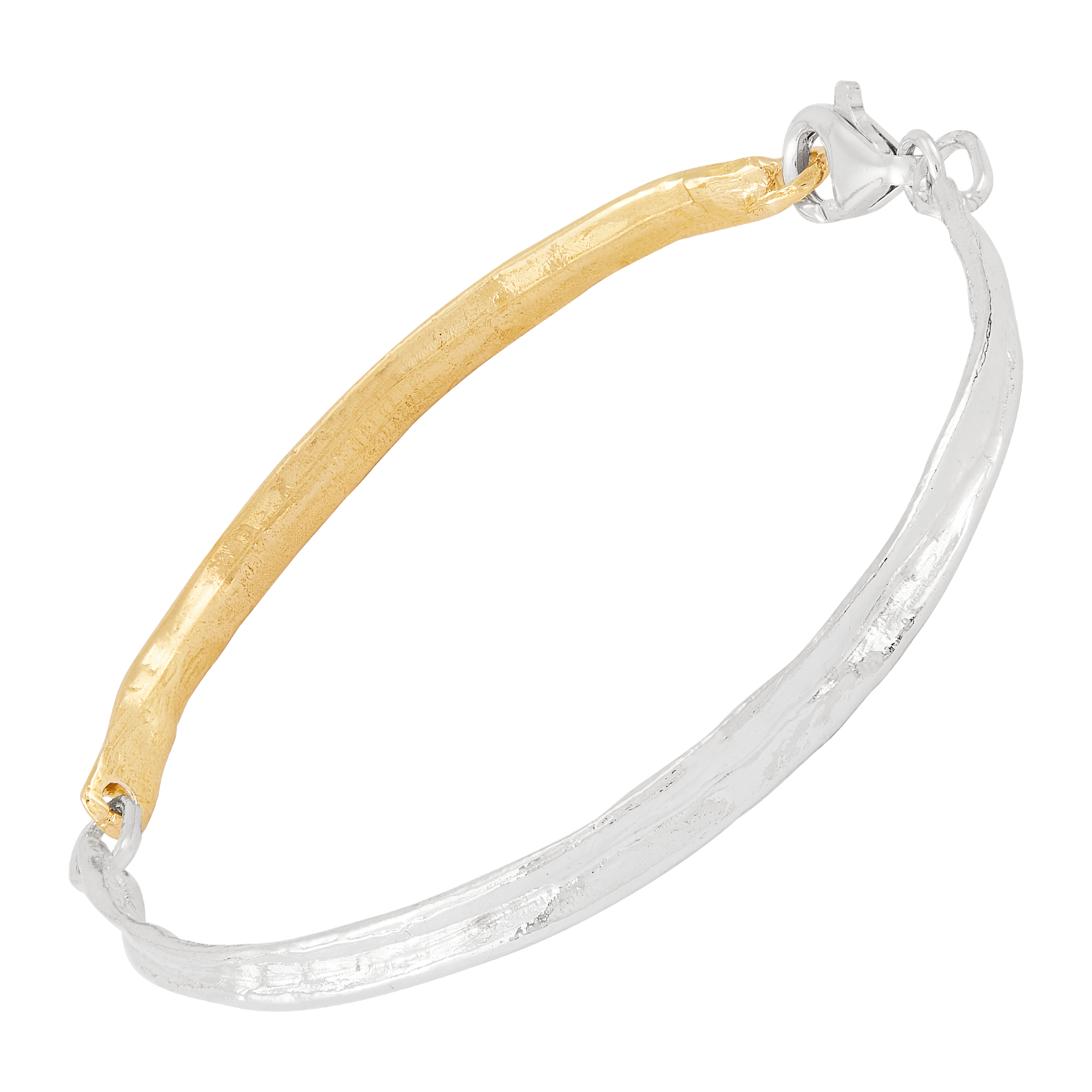Silpada 'Calm Composure' Silver and Brass Bracelet, 7.5"