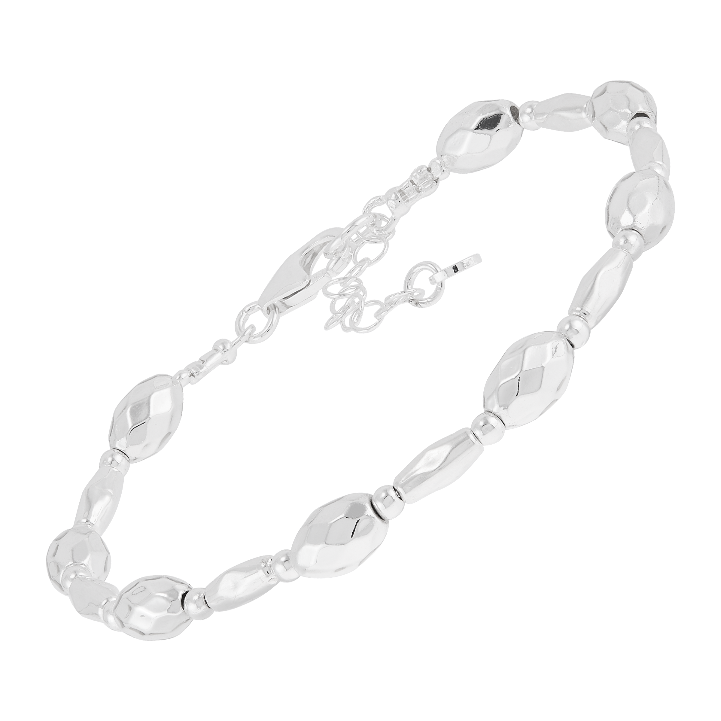Silpada 'Starlit' Sterling Silver Natural Hematite Bracelet, 7" + 1"