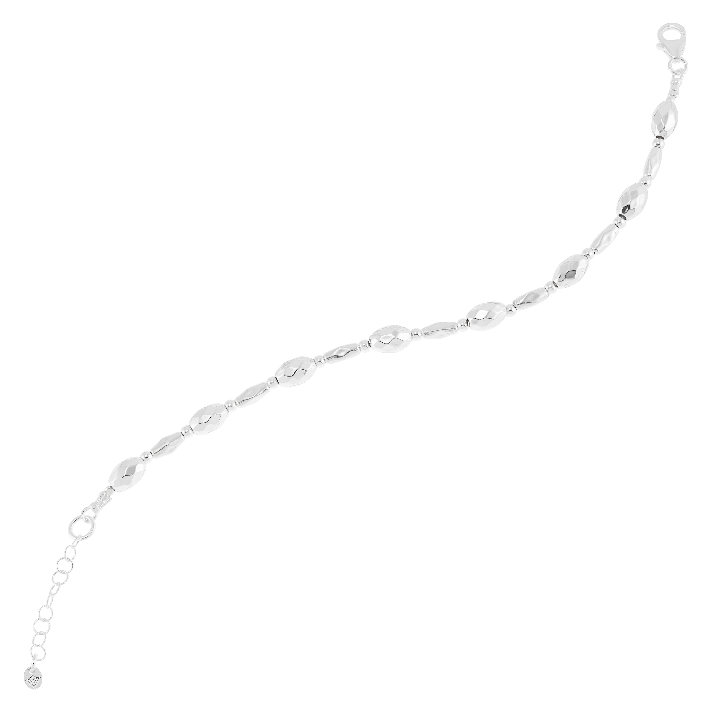 New Silpada 'Starlit' Sterling Silver Natural Hematite Bracelet, 7" + 1" product image view 2
