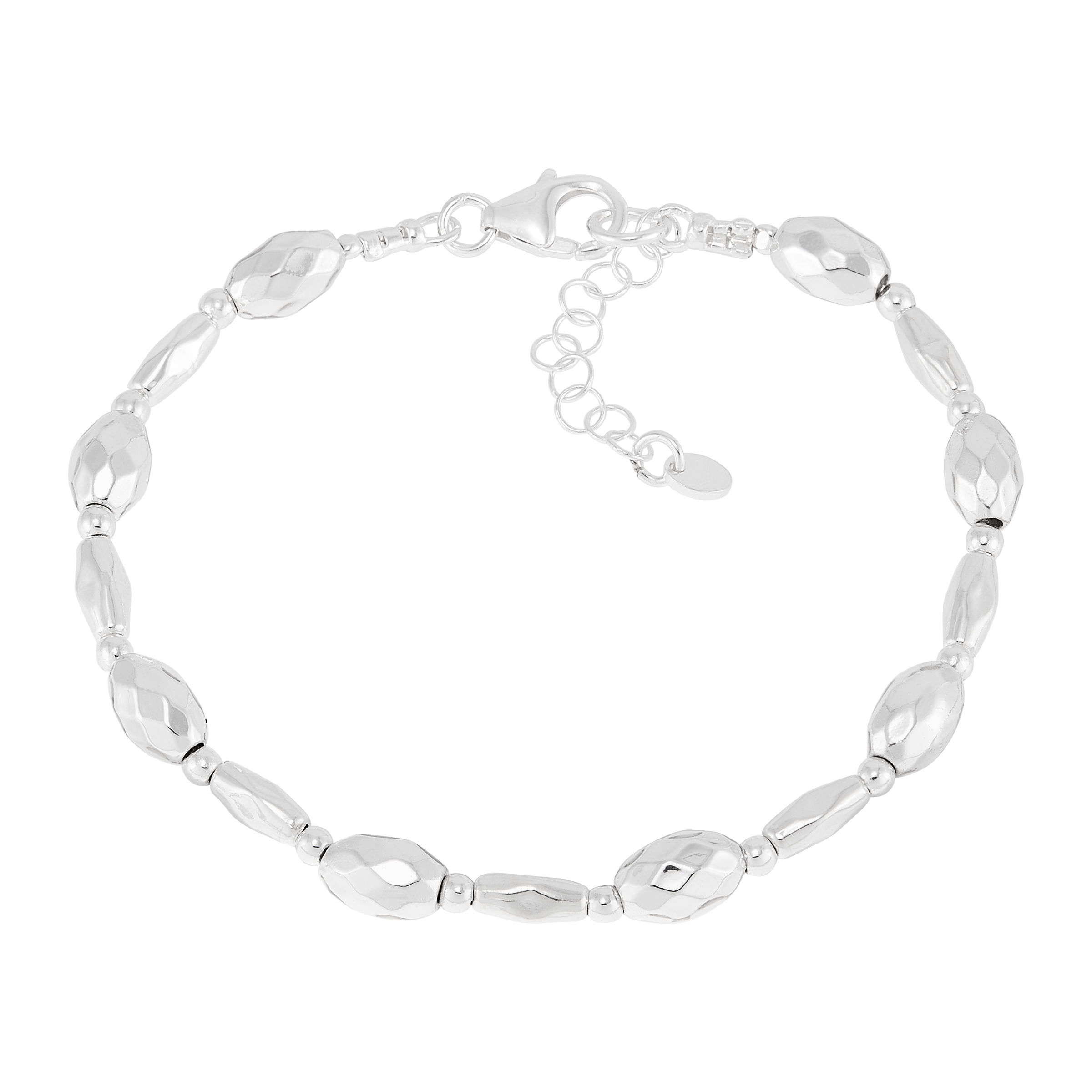 New Silpada 'Starlit' Sterling Silver Natural Hematite Bracelet, 7" + 1" product image view 3