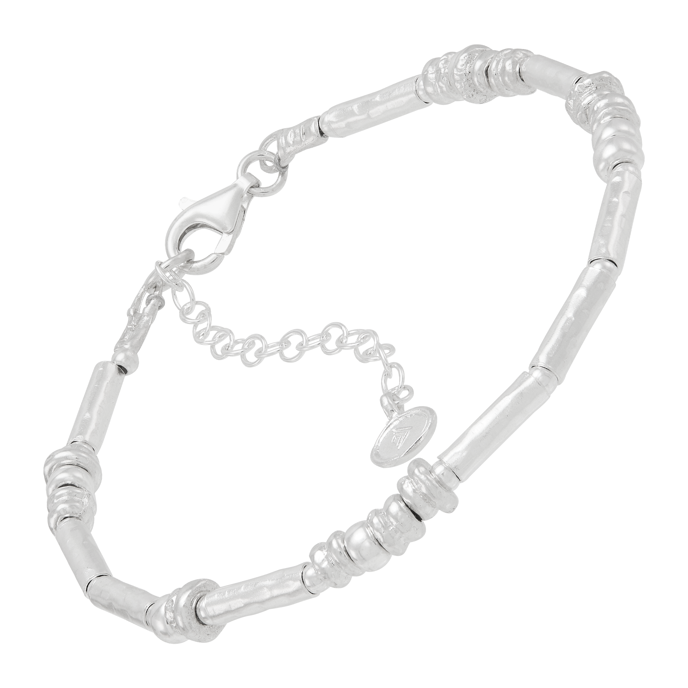 Silpada 'Clean Cut' Sterling Silver Link Bracelet, 7.5" + 2"