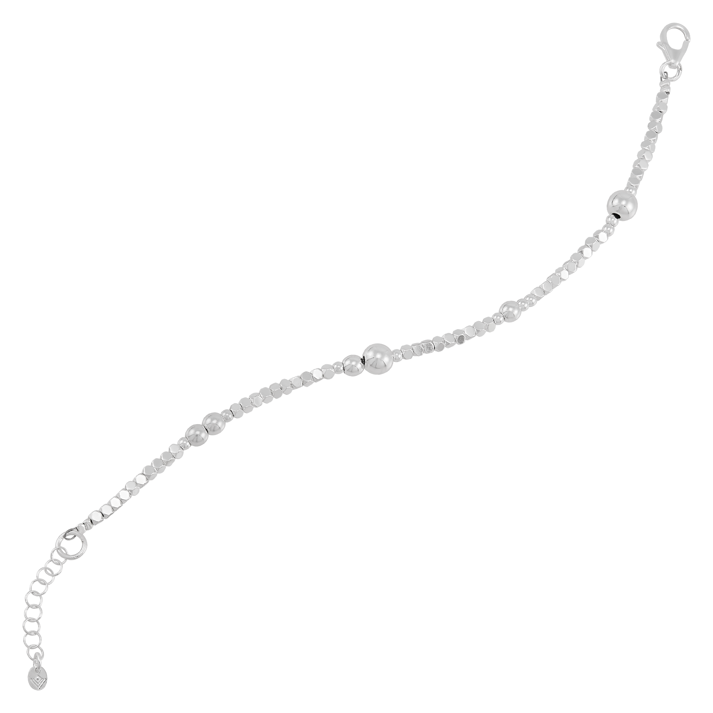 New Silpada 'Accordance' Sterling Silver Hematite Bracelet, 7" + 1" product image view 2