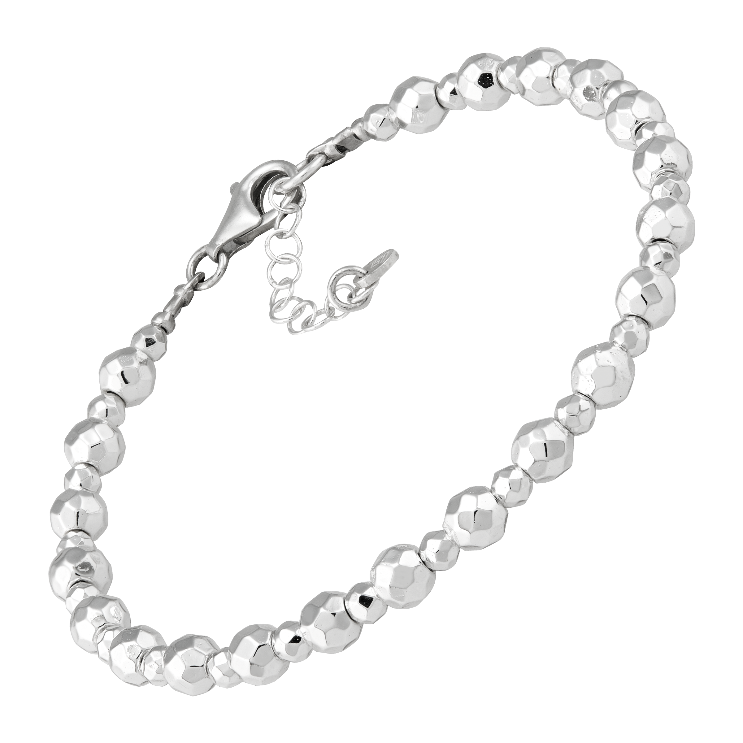 New Silpada 'Mirrorball' Sterling Silver Hematite Bracelet, 7.5" + 1" main product image