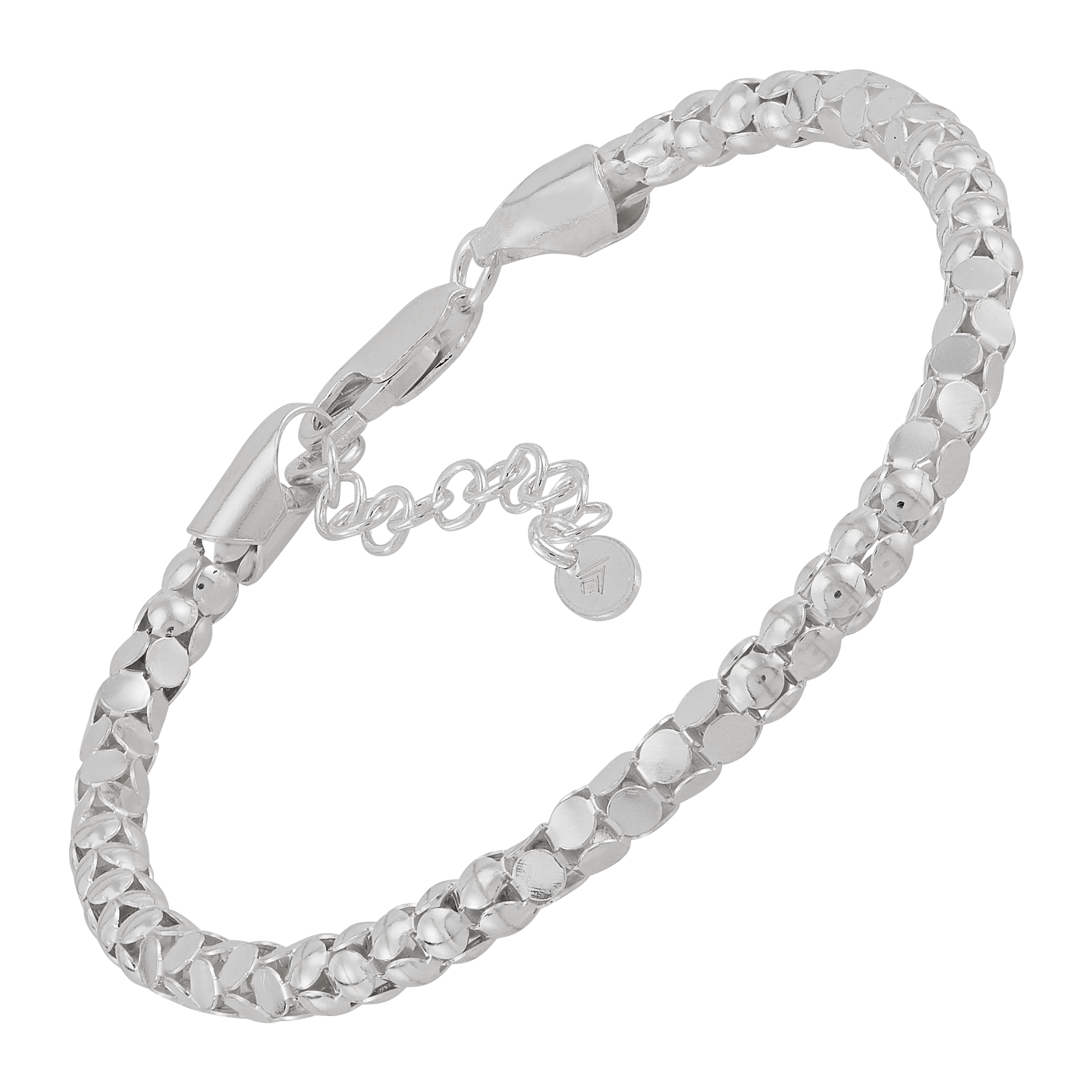 Silpada 'Joy and Peace' Sterling Silver Bracelet, 7" + 1" (4mm)