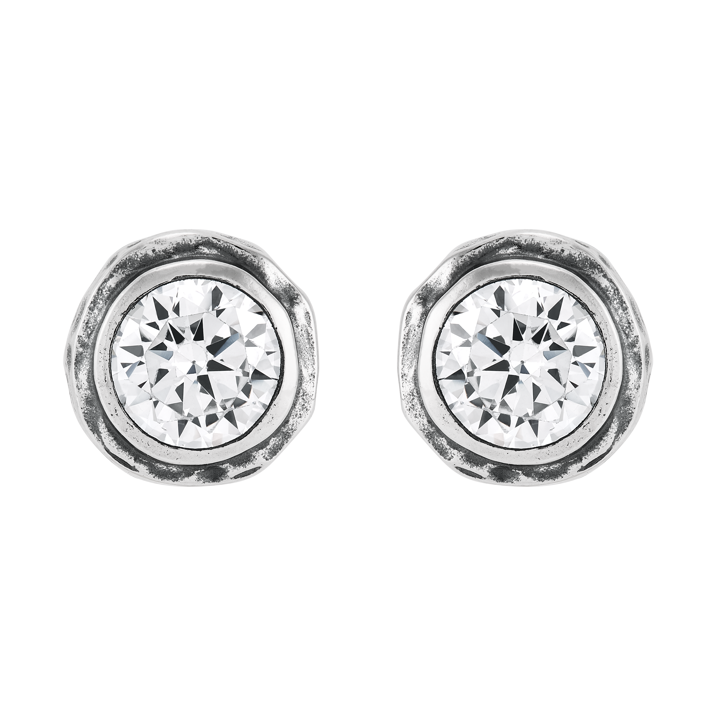 Silpada 'Sun Halo' Sterling Silver White Cubic Zirconia Stud Earrings