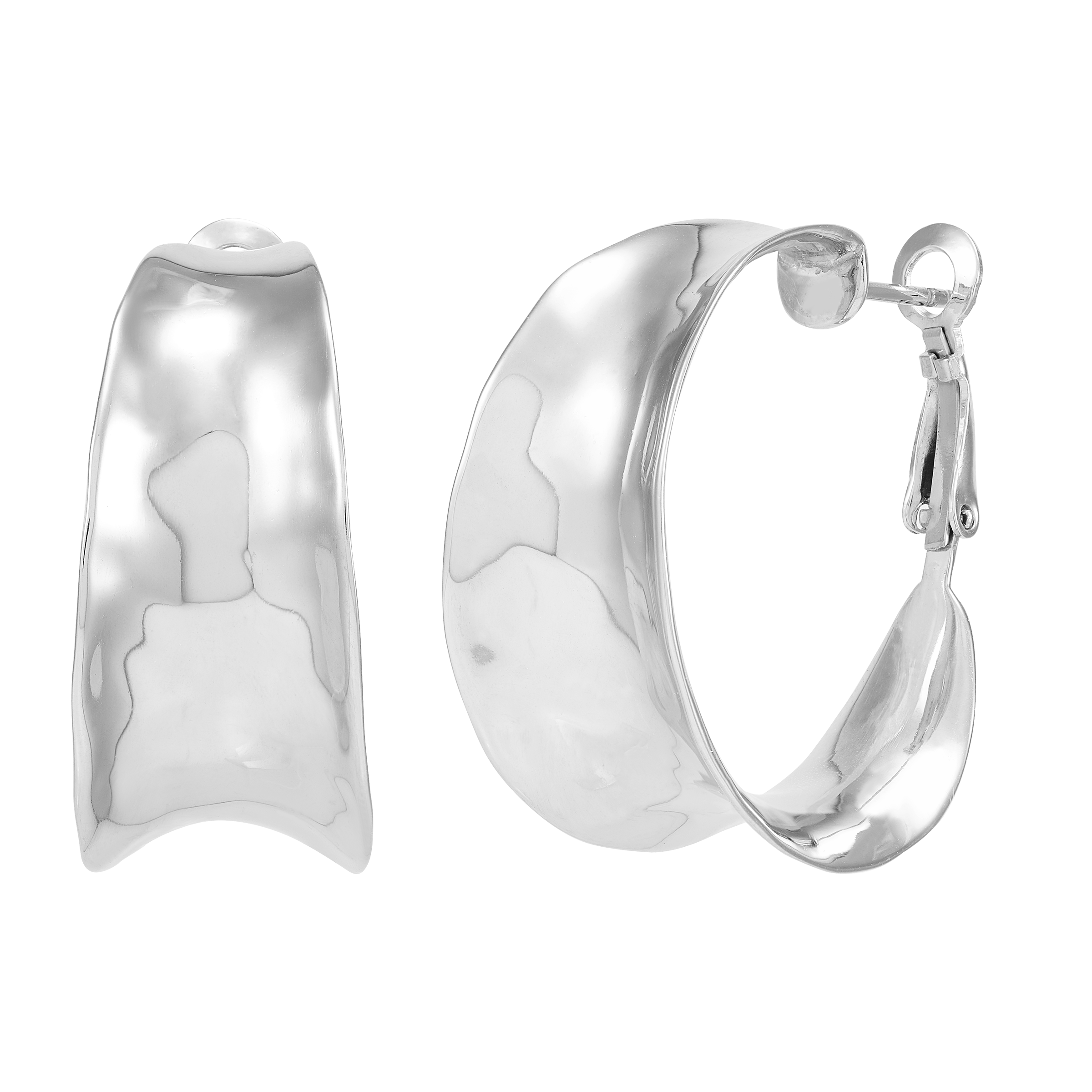 Silpada 'Convivial' Hoop Earrings in Hammered Sterling Silver Silpada \u0027Endless Elegance\u0027 Hoop Earrings in Sterling Silver | Silpada