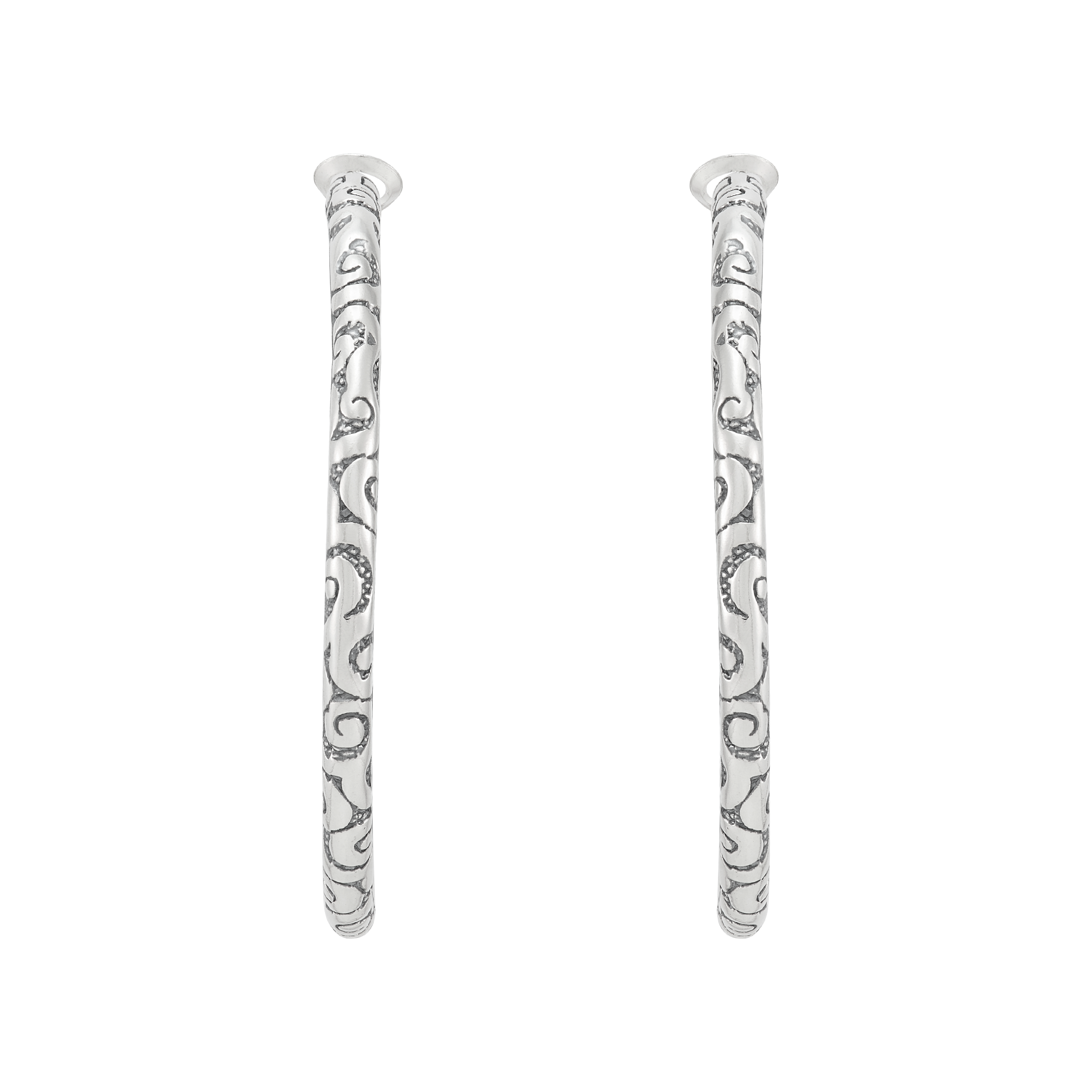 Silpada 'Silver Paisley' Sterling Silver Hoop Earrings