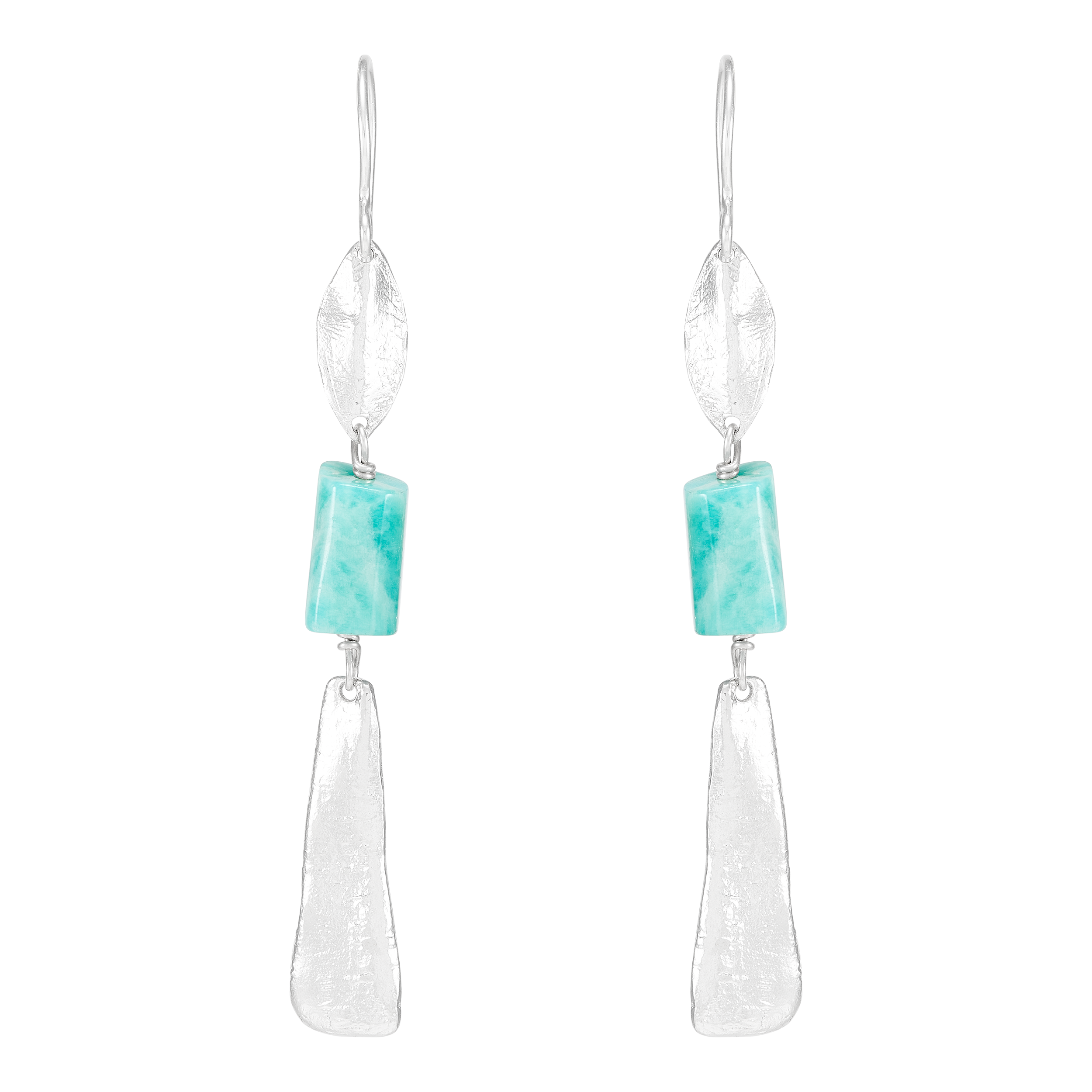 Silpada 'Sea Glass' Sterling Silver Amazonite Drop Earrings