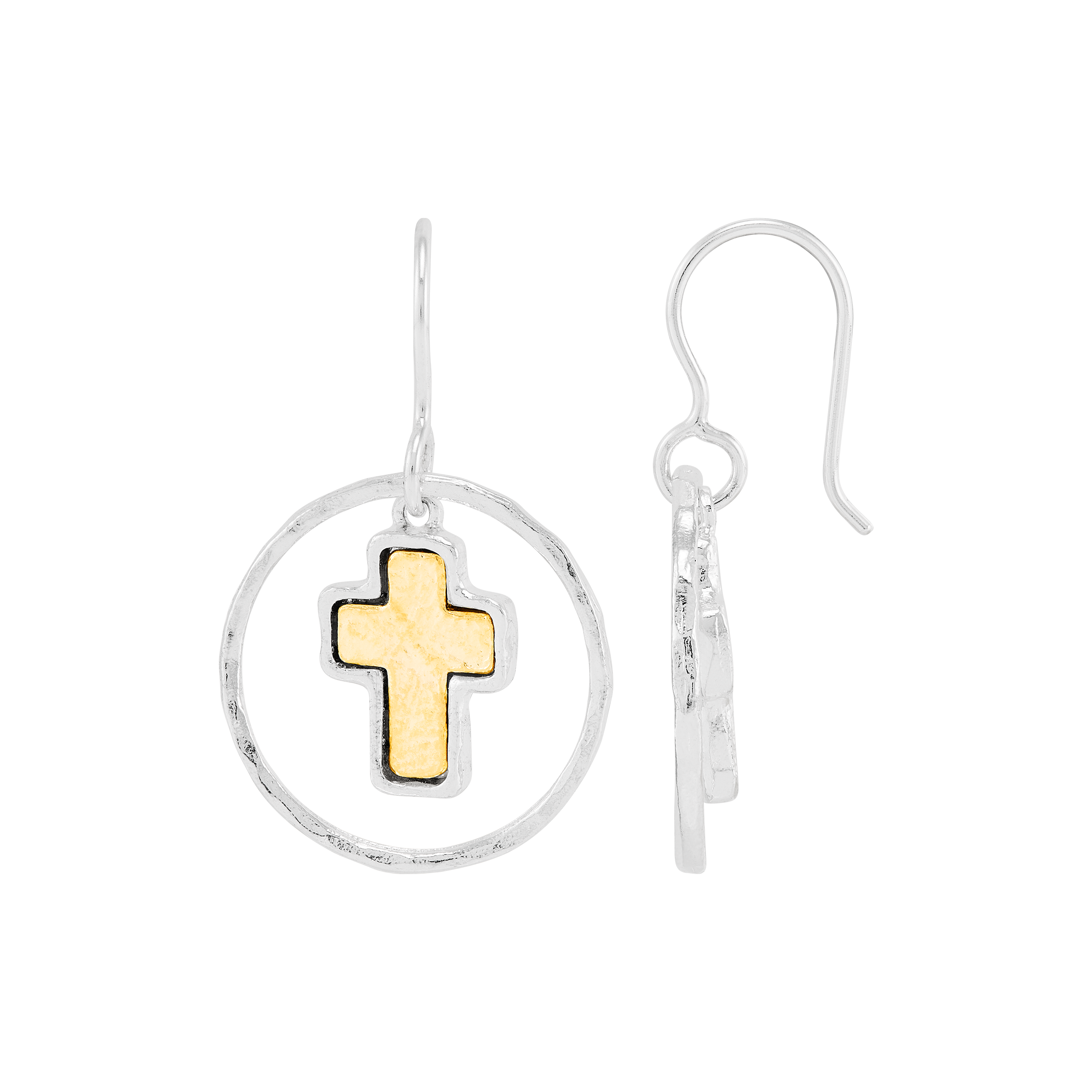 Silpada 'Crossing Circles' Sterling Silver with 14K Yellow