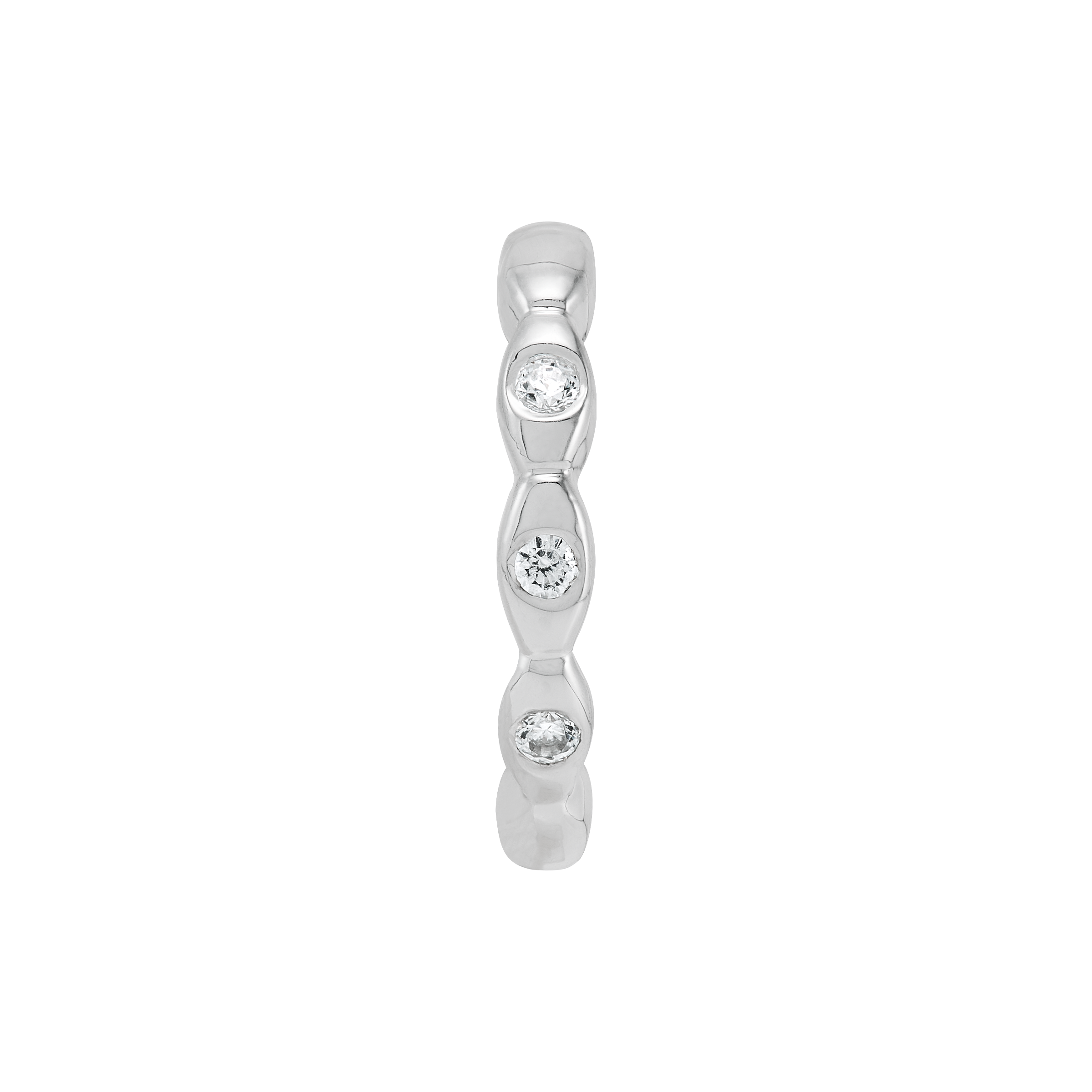 Silpada 'Thoughtful' Sterling Silver White Cubic Zirconia Ear Cuff