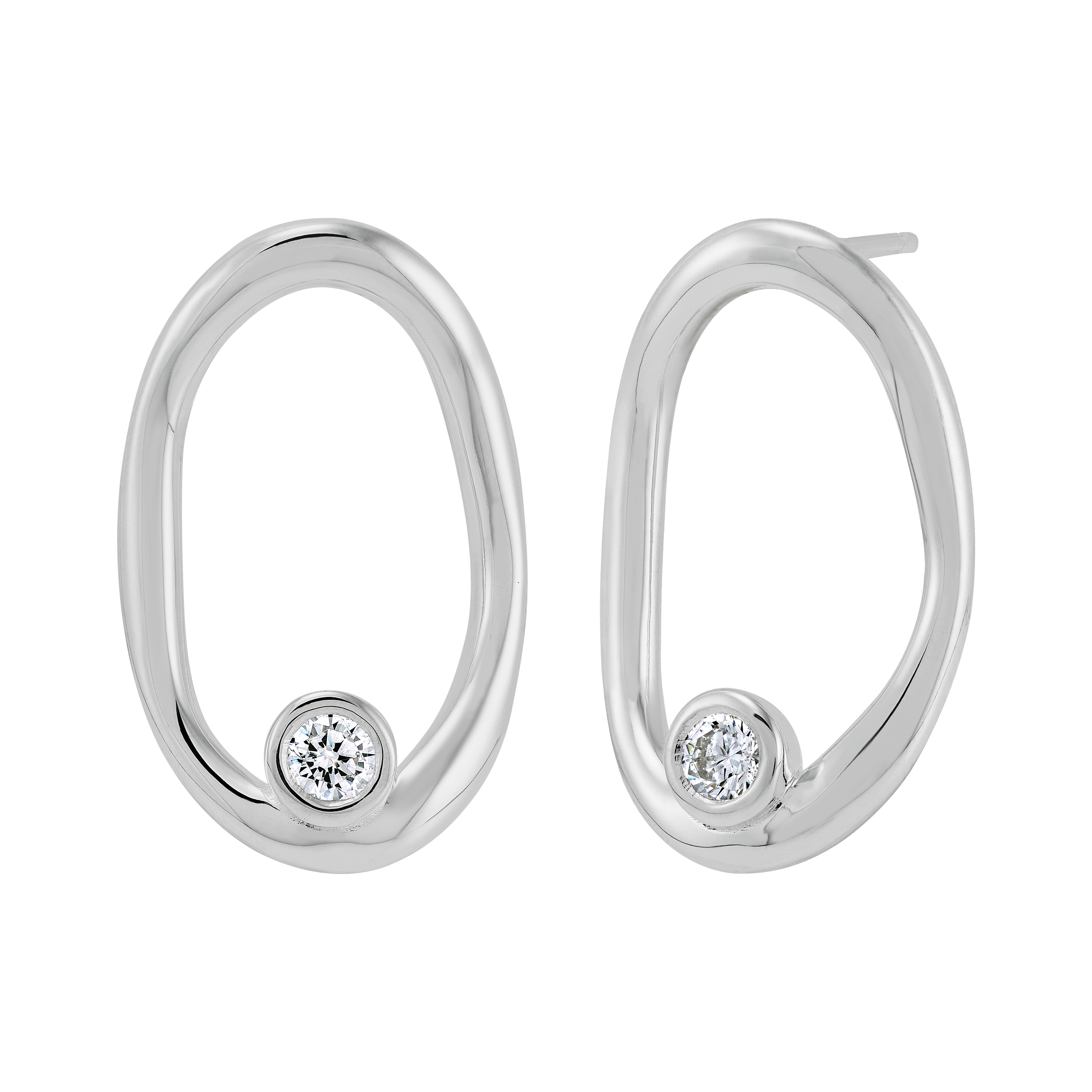 Silpada 'On The Edge' Sterling Silver White Cubic Zirconia