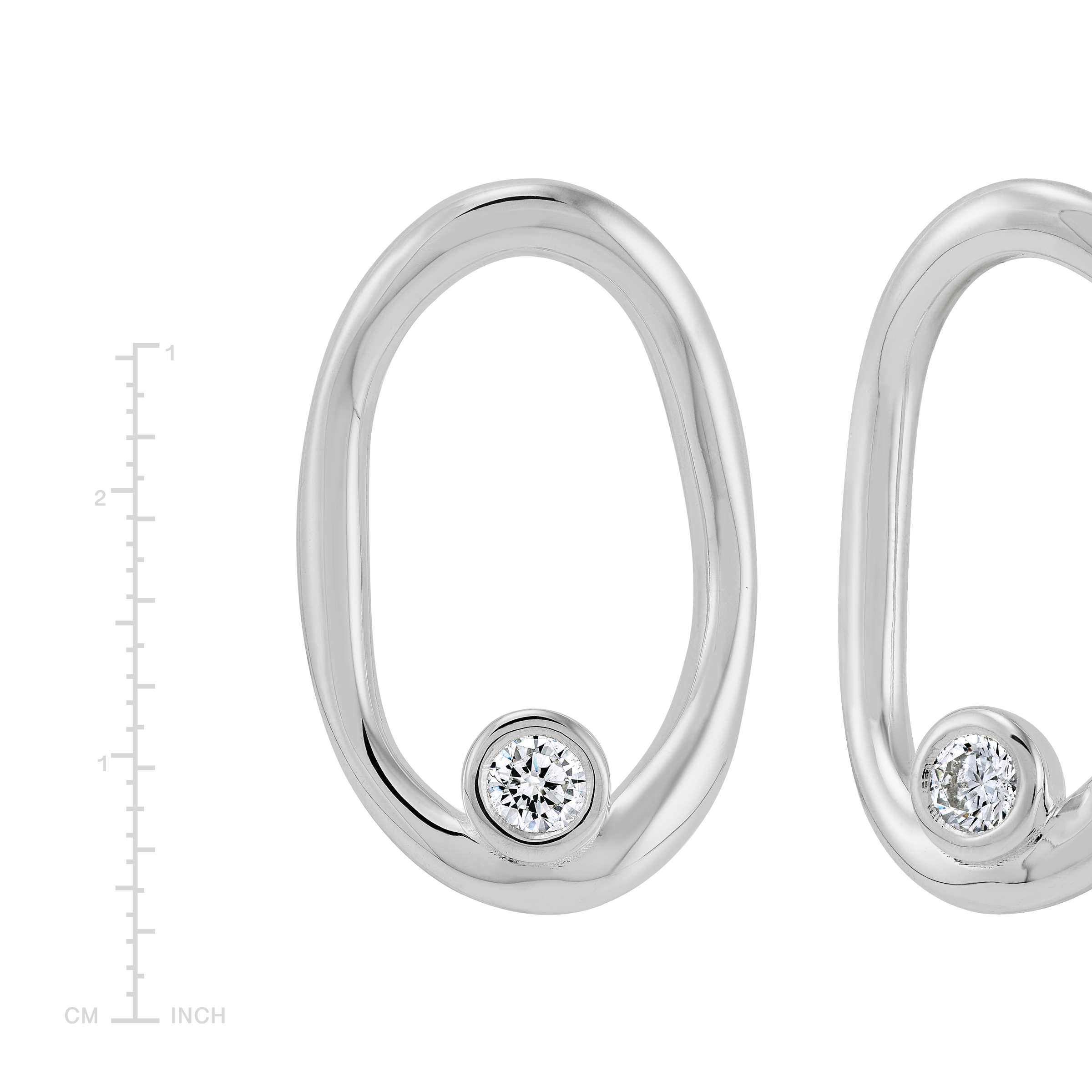 Silpada 'On The Edge' Sterling Silver White Cubic Zirconia