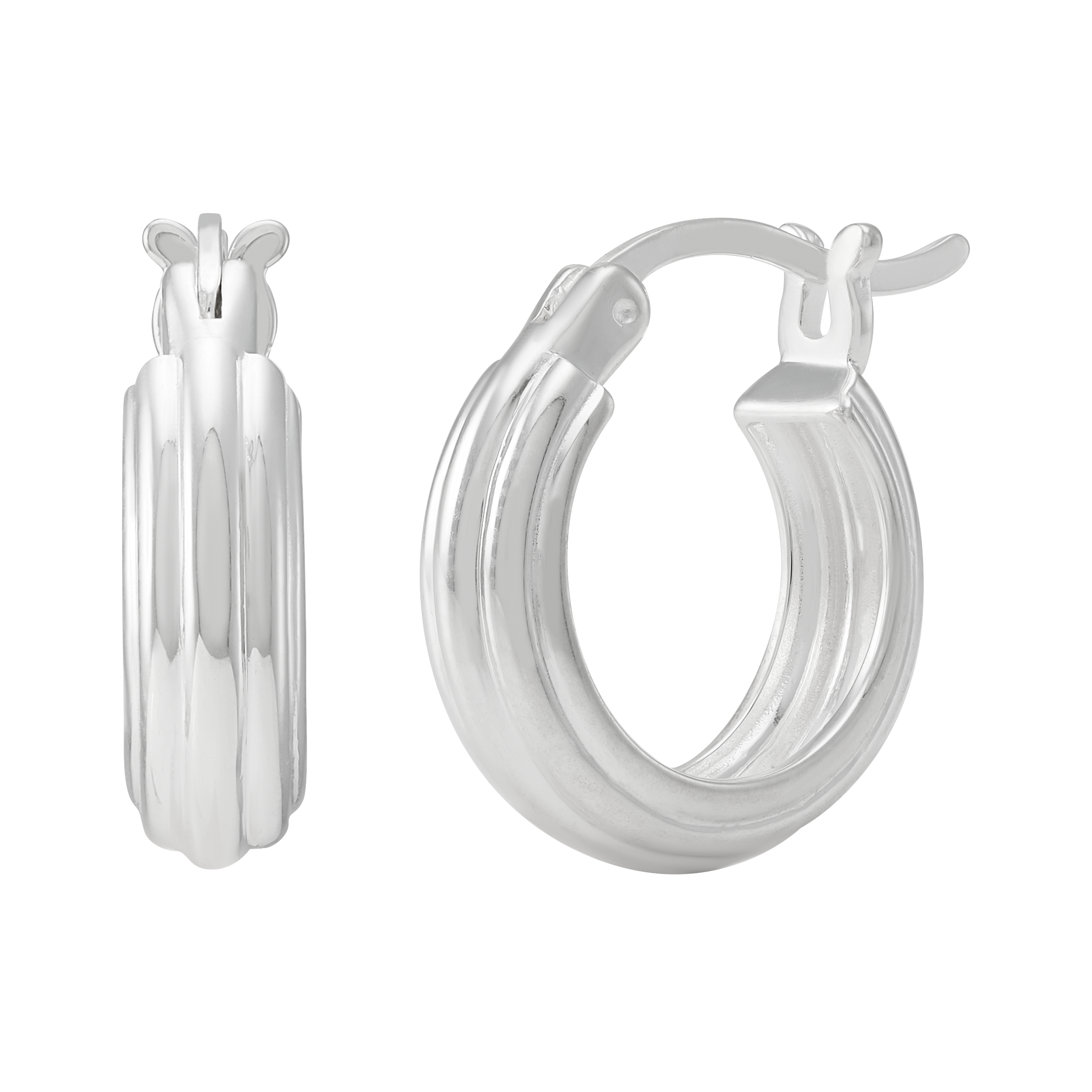 Silpada 'Classic Edge' Sterling Silver Hoop Earrings