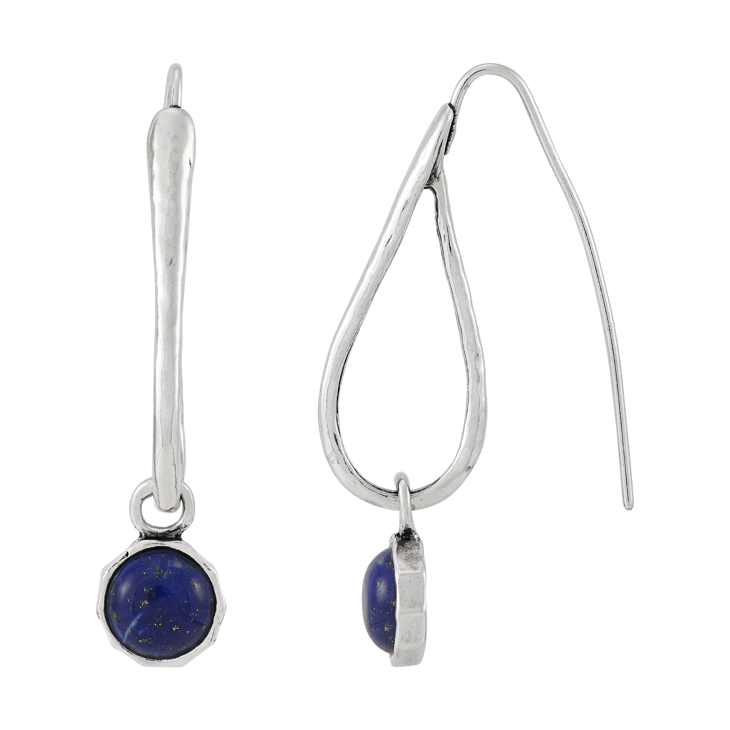 New Silpada 'Cosmic Haze' Sterling Silver Blue Lapis Drop Earrings product image view 2