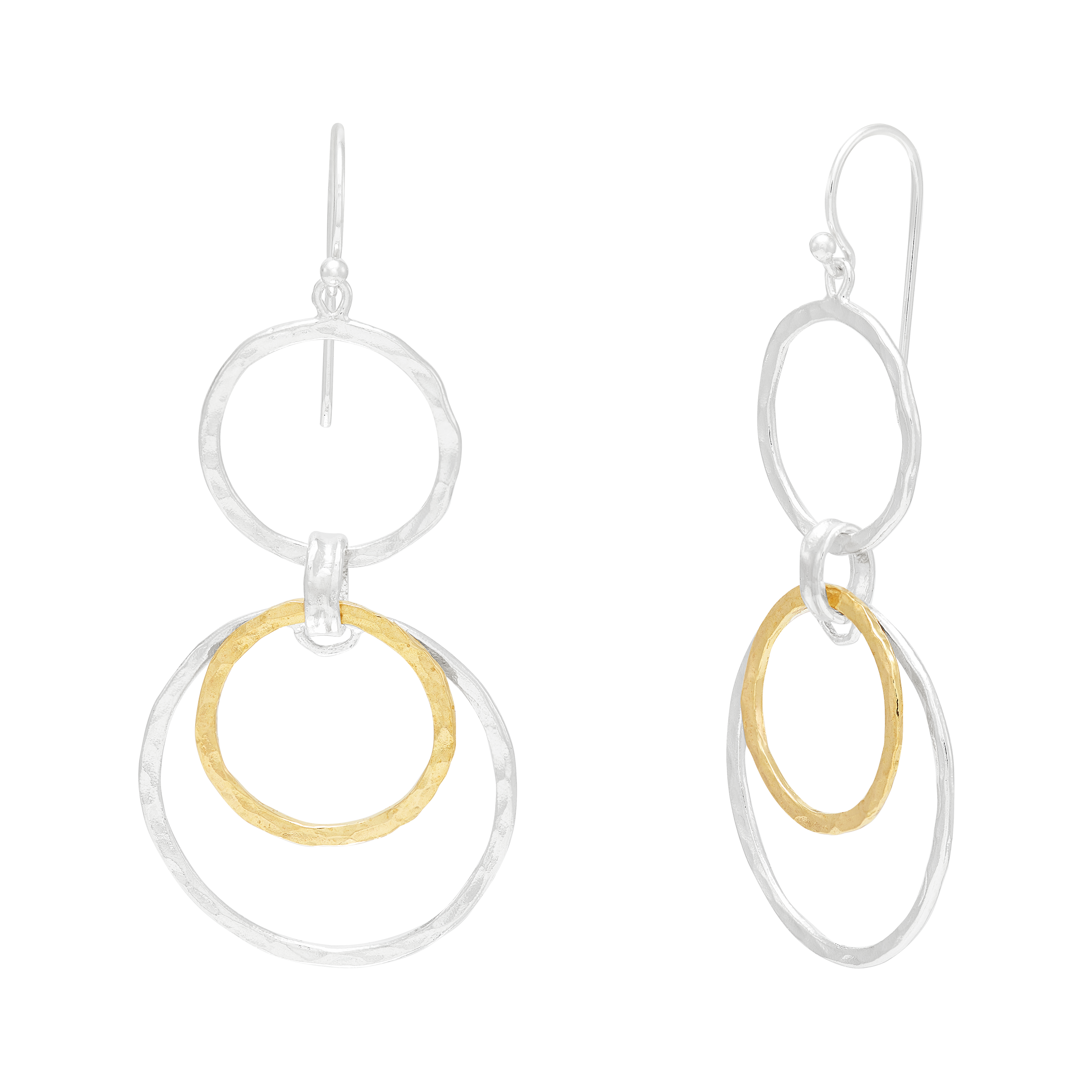 Silpada 'Honey Trickle' Sterling Silver and Brass Drop Earrings