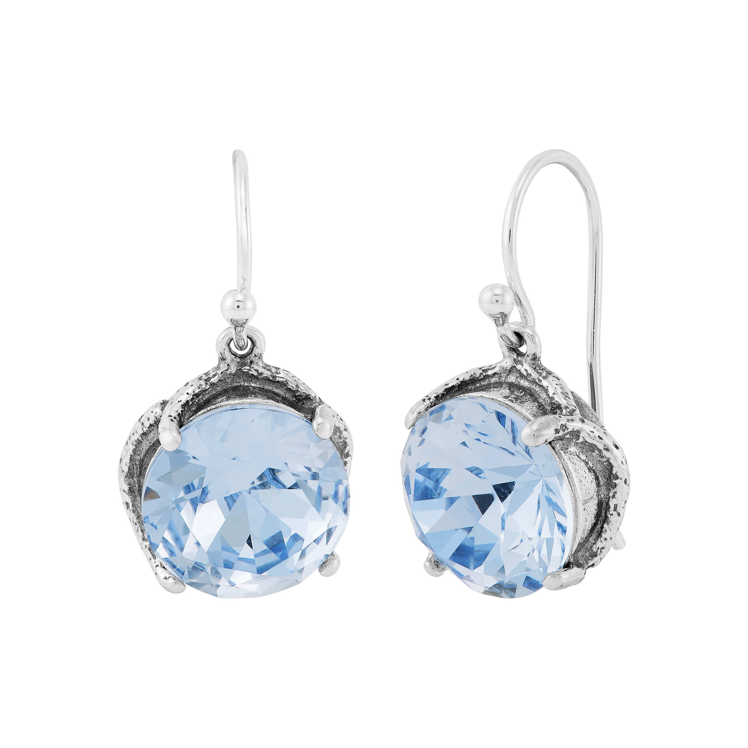 Silpada 'Cooling Whisper' Sterling Silver Blue Crystal Drop Earrings