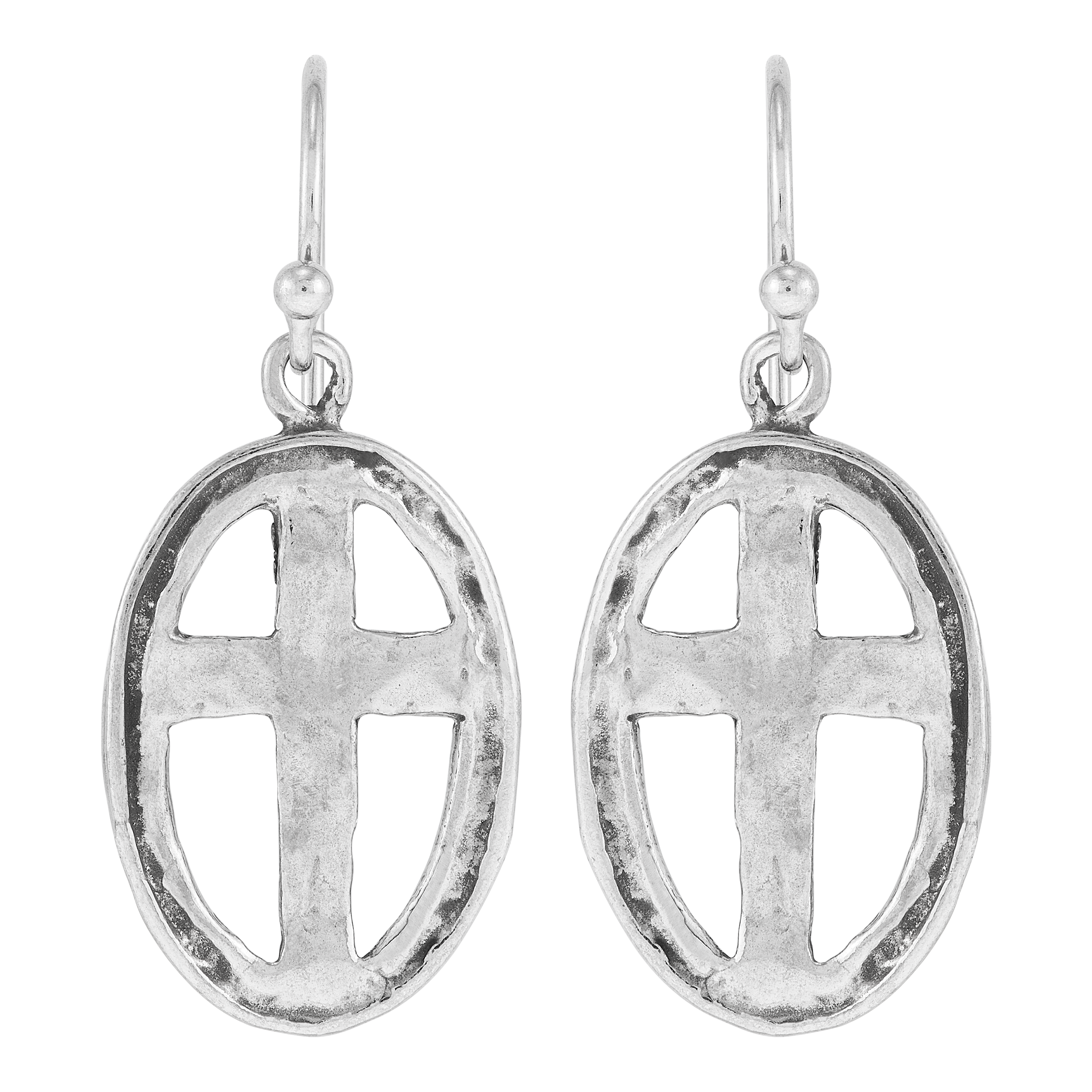 Silpada 'Sanctuary' Sterling Silver Cross Drop Earrings