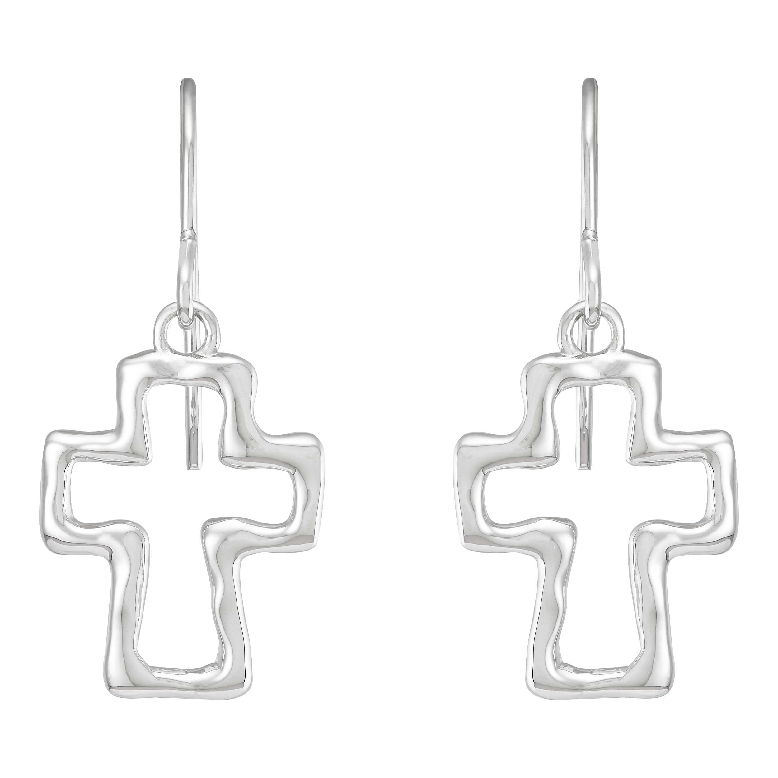 Silpada 'Guided Way' Sterling Silver Cross Drop Earrings