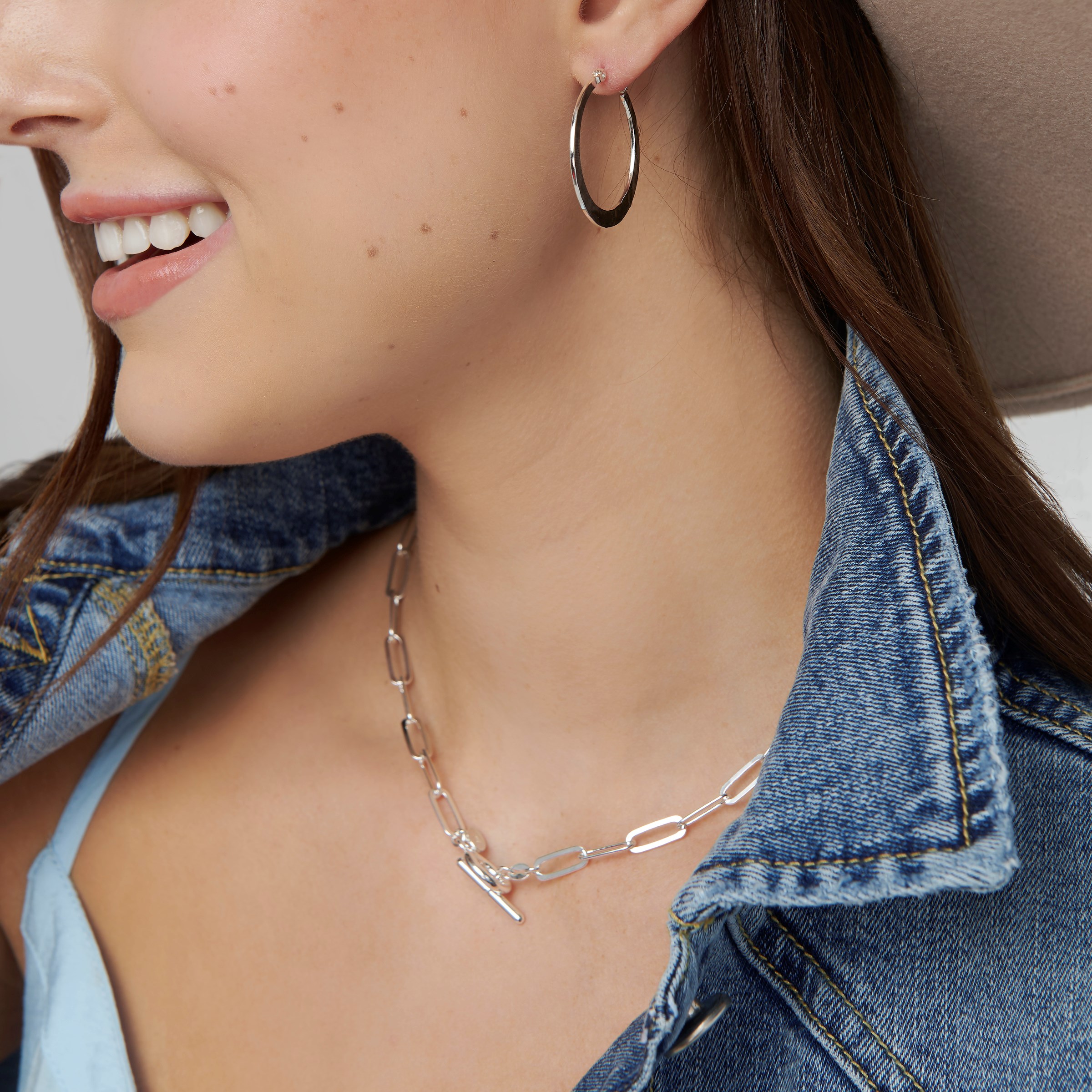 Silpada 'Convivial' Hoop Earrings in Hammered Sterling Silver Silpada \u0027Endless Elegance\u0027 Hoop Earrings in Sterling Silver | Silpada