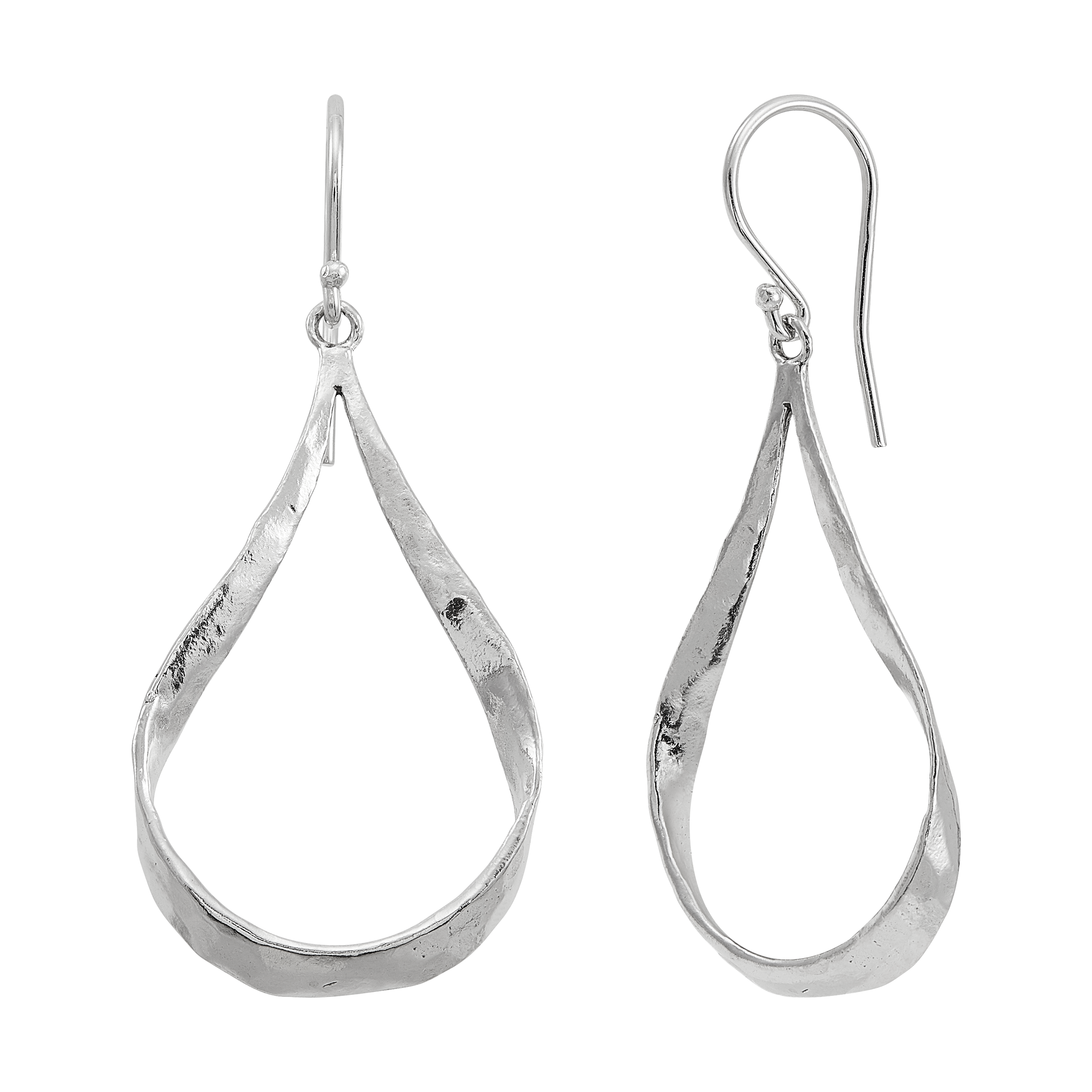 Silpada Essential Hammered Hoop Earrings