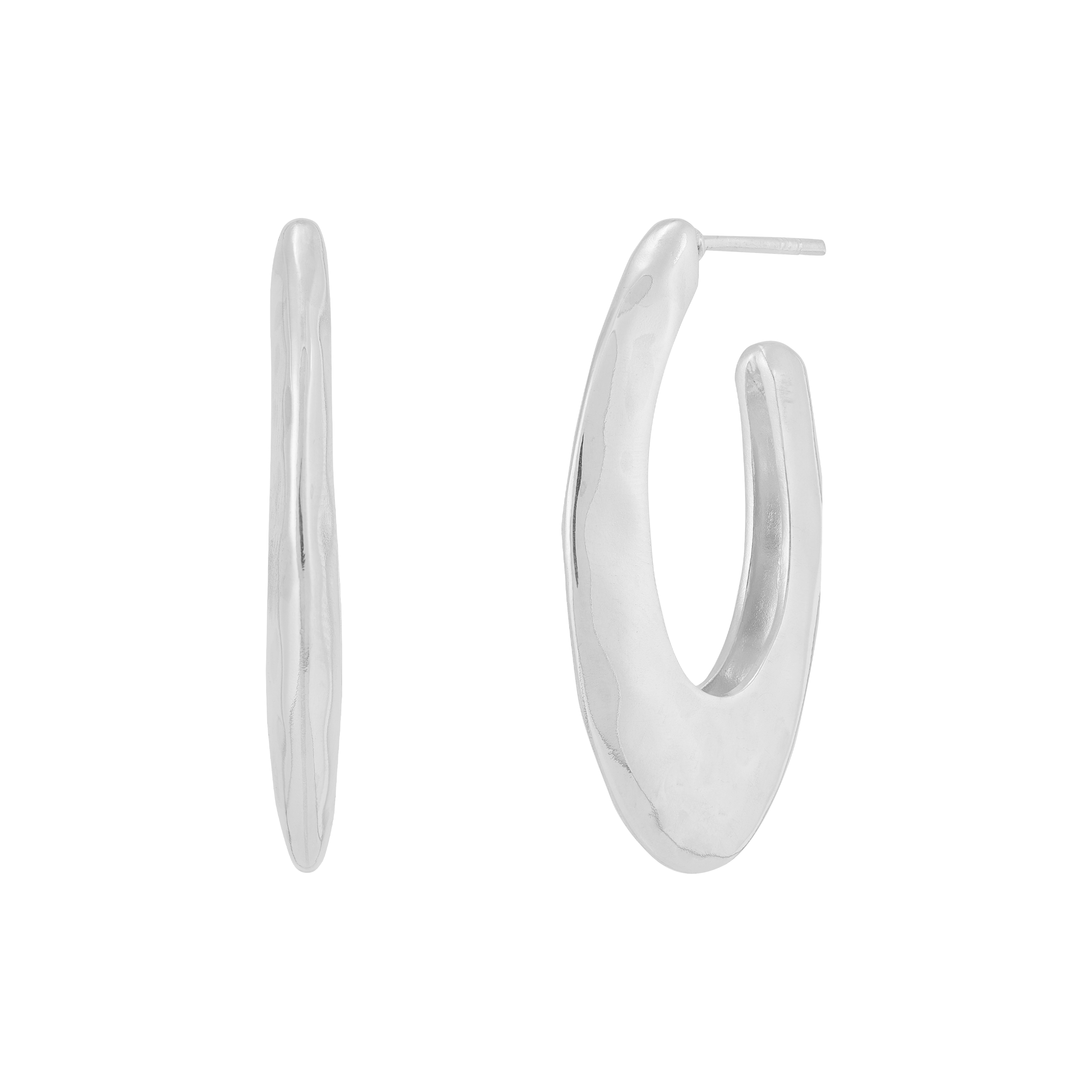 Vintage Duo J-Hoop Earrings