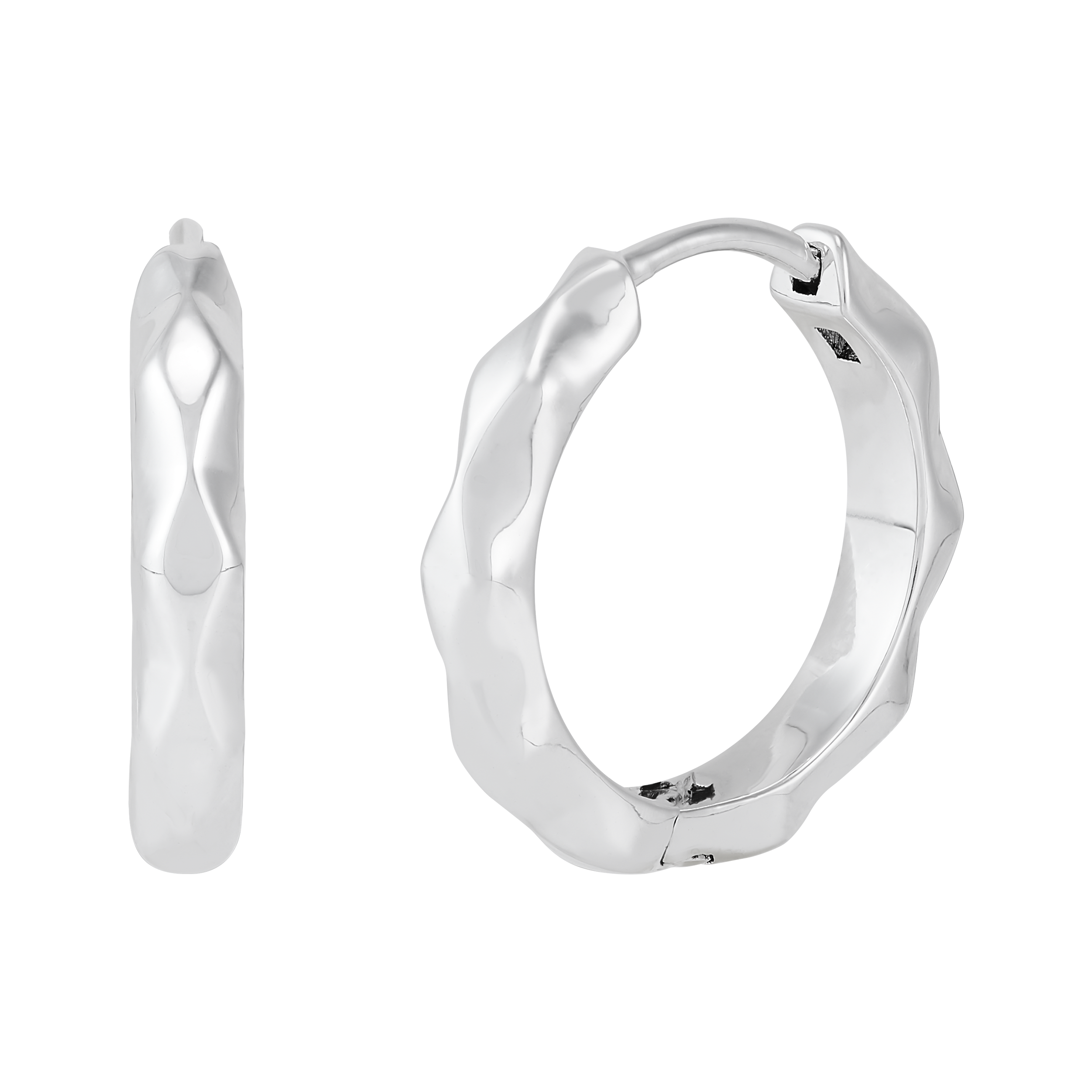 Silpada 'Soft Contour' Sterling Silver Hoop Earrings