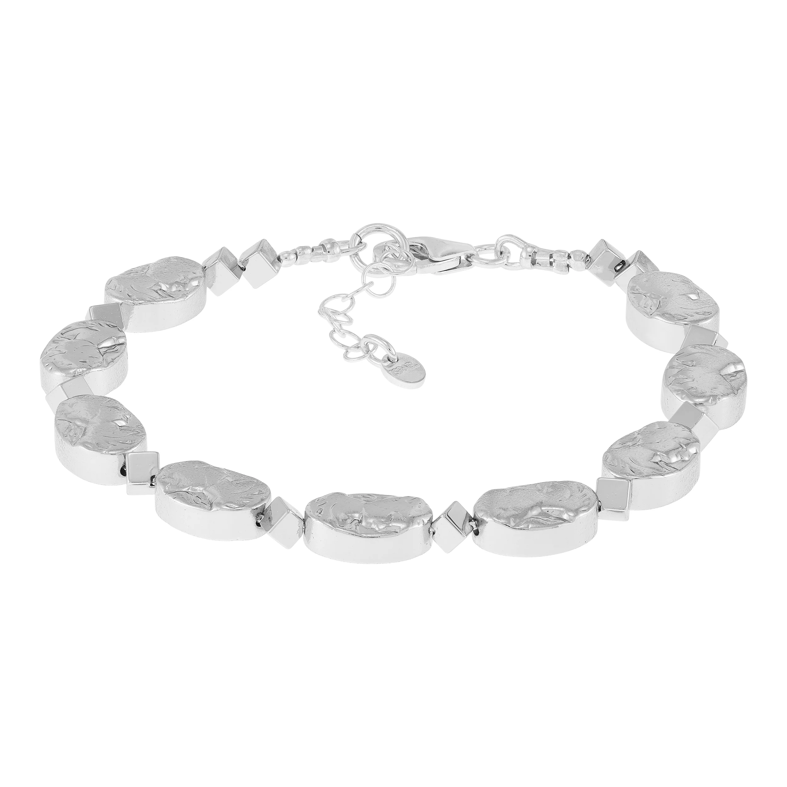 Silpada 'True North' Sterling Silver Hematite Bracelet, 7" + 1"