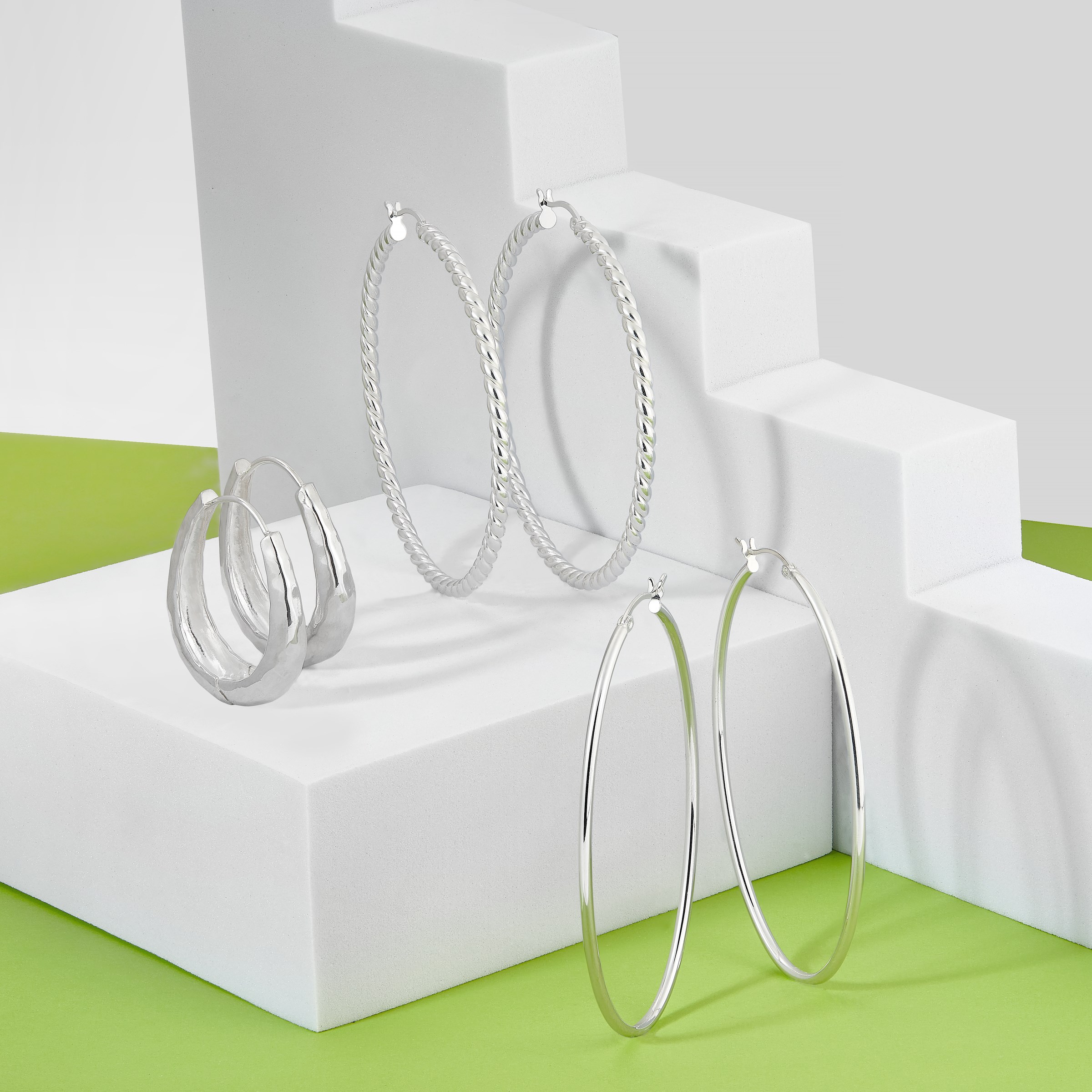 Silpada 'Big Twist' Sterling Silver Hoop Earrings | Silpada