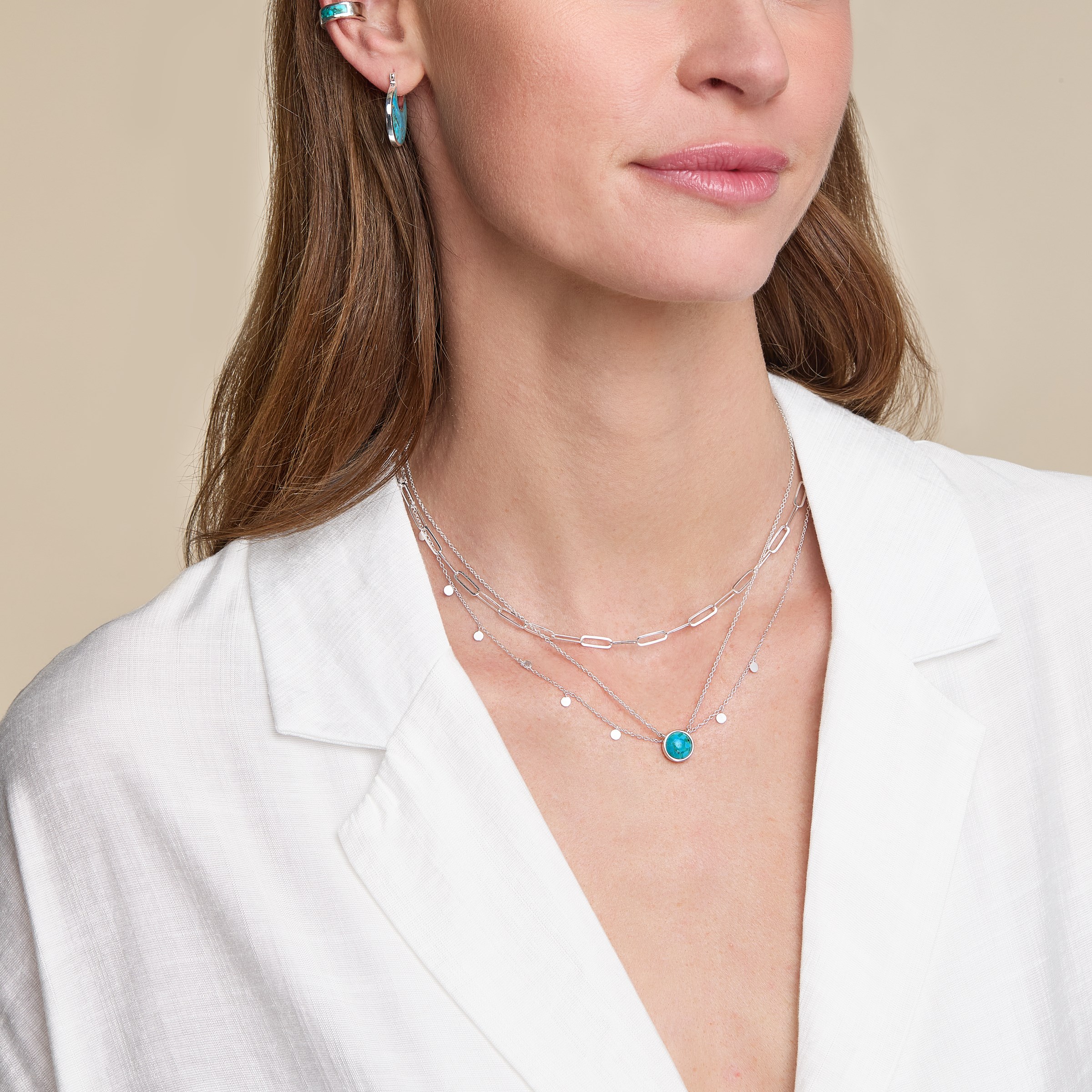 New Silpada 'Hidden Spring' Sterling Silver Compressed Turquoise ...