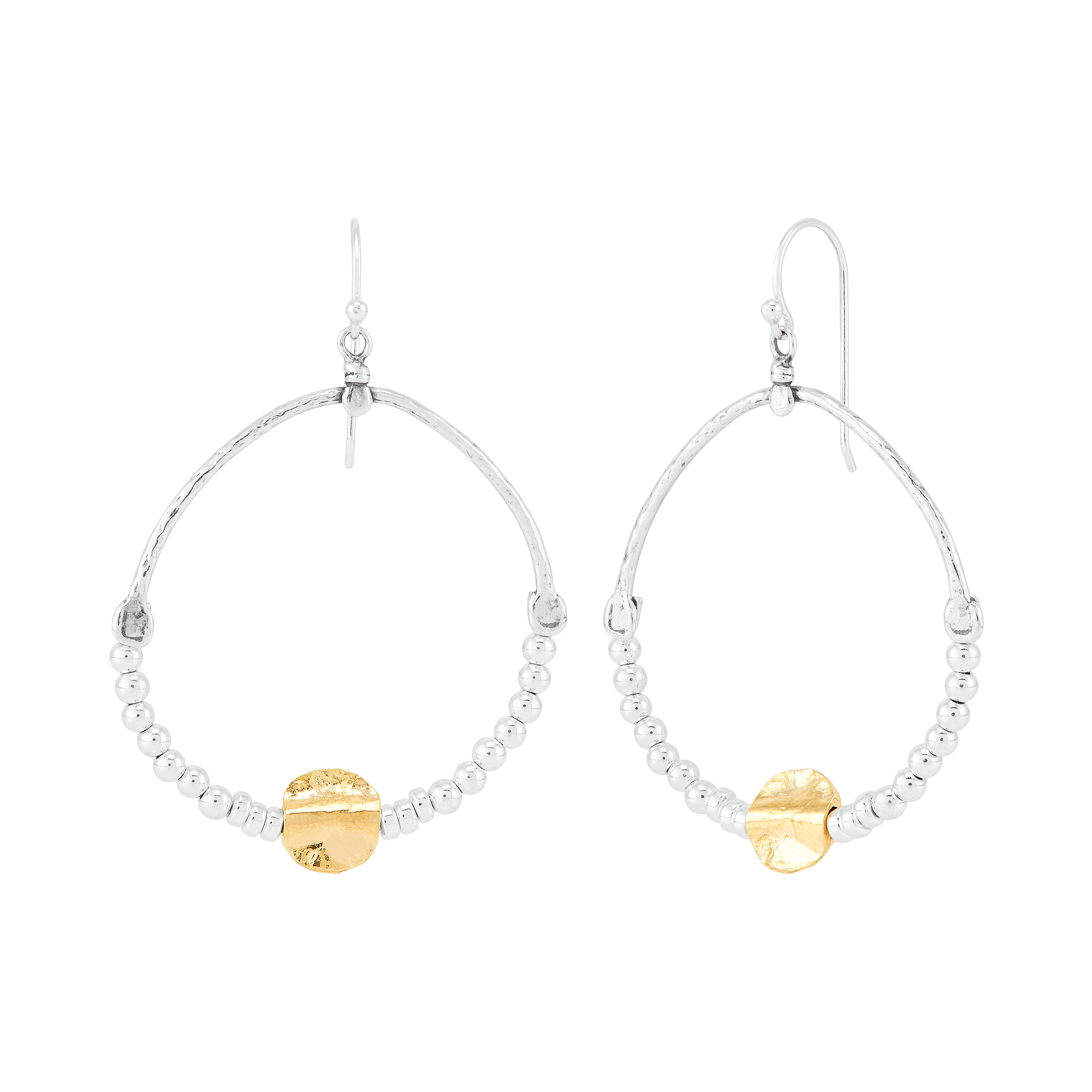 Silpada 'Haven' Sterling Silver and Brass Hematite Drop Earrings