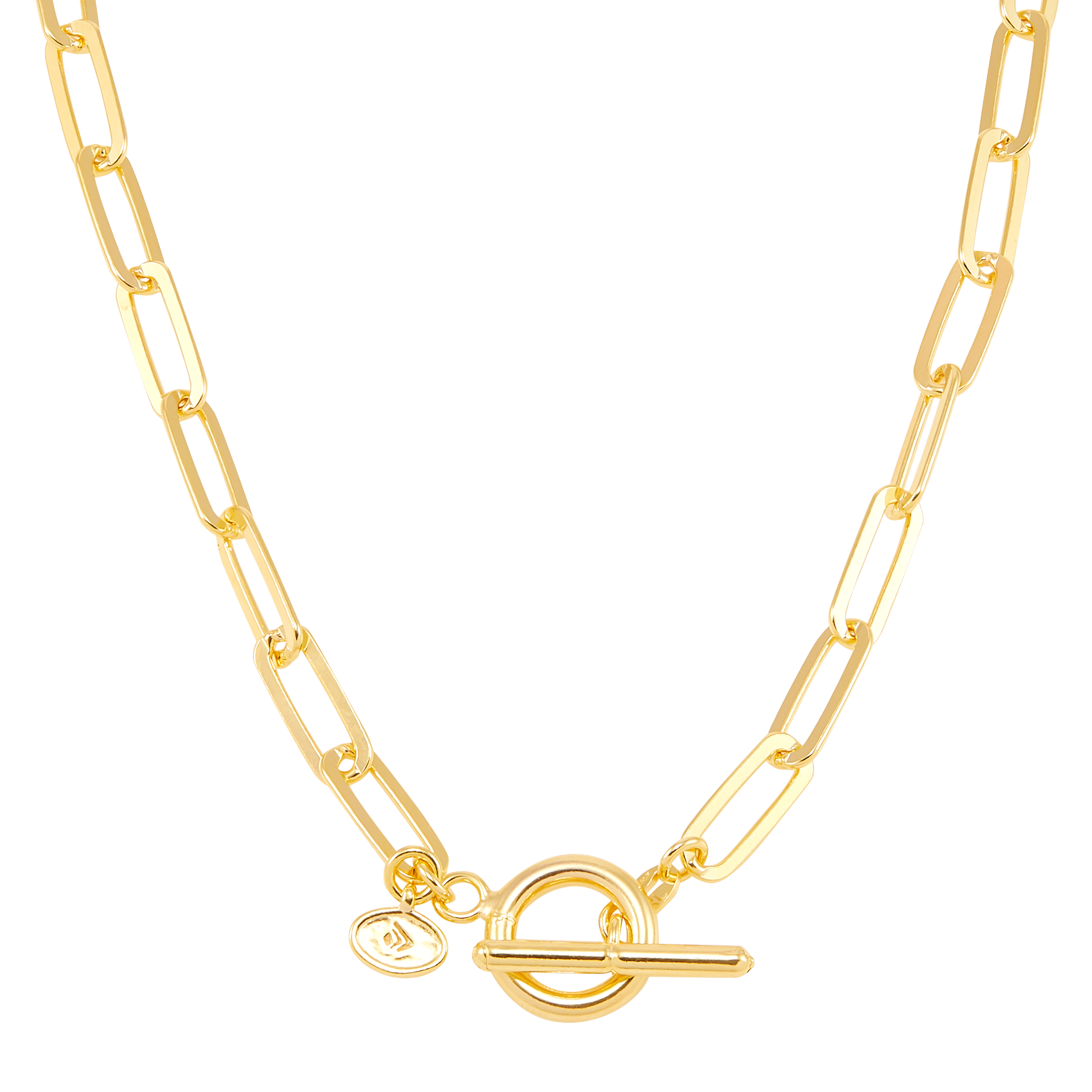 Silpada 'Let's Link' 18K Yellow Gold-Plated Sterling Silver Chain Necklace, 17"