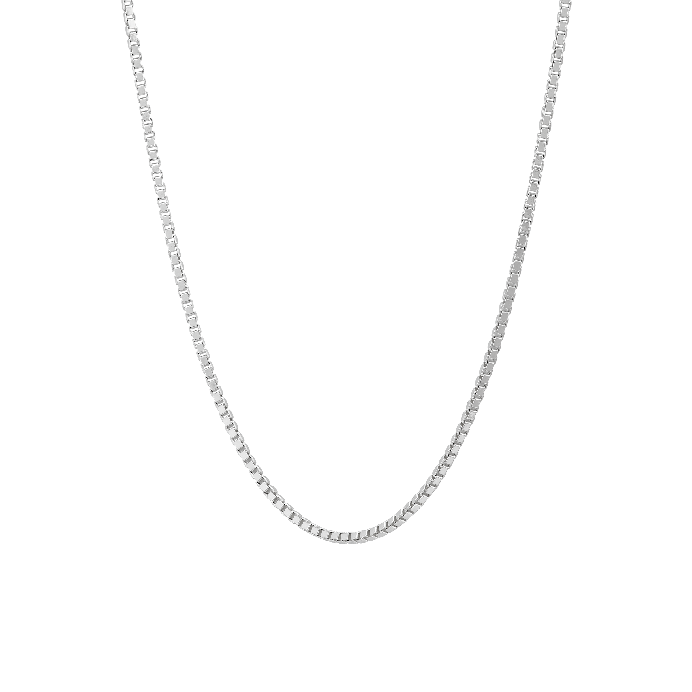New Silpada 'The Basic' Sterling Silver Box Chain Necklace, 16" + 2" detailed image 2