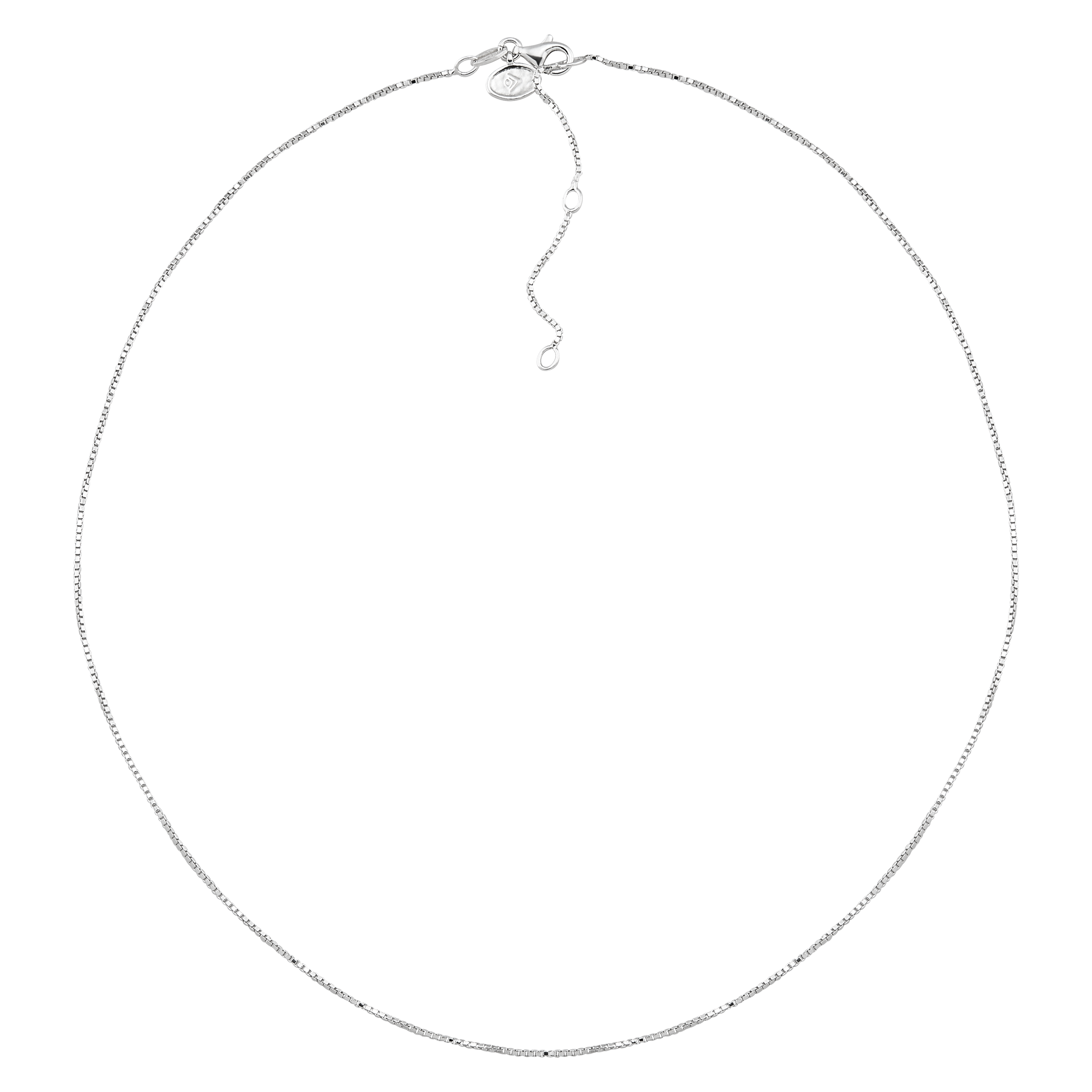 New Silpada 'The Basic' Sterling Silver Box Chain Necklace, 16" + 2" detailed image 3
