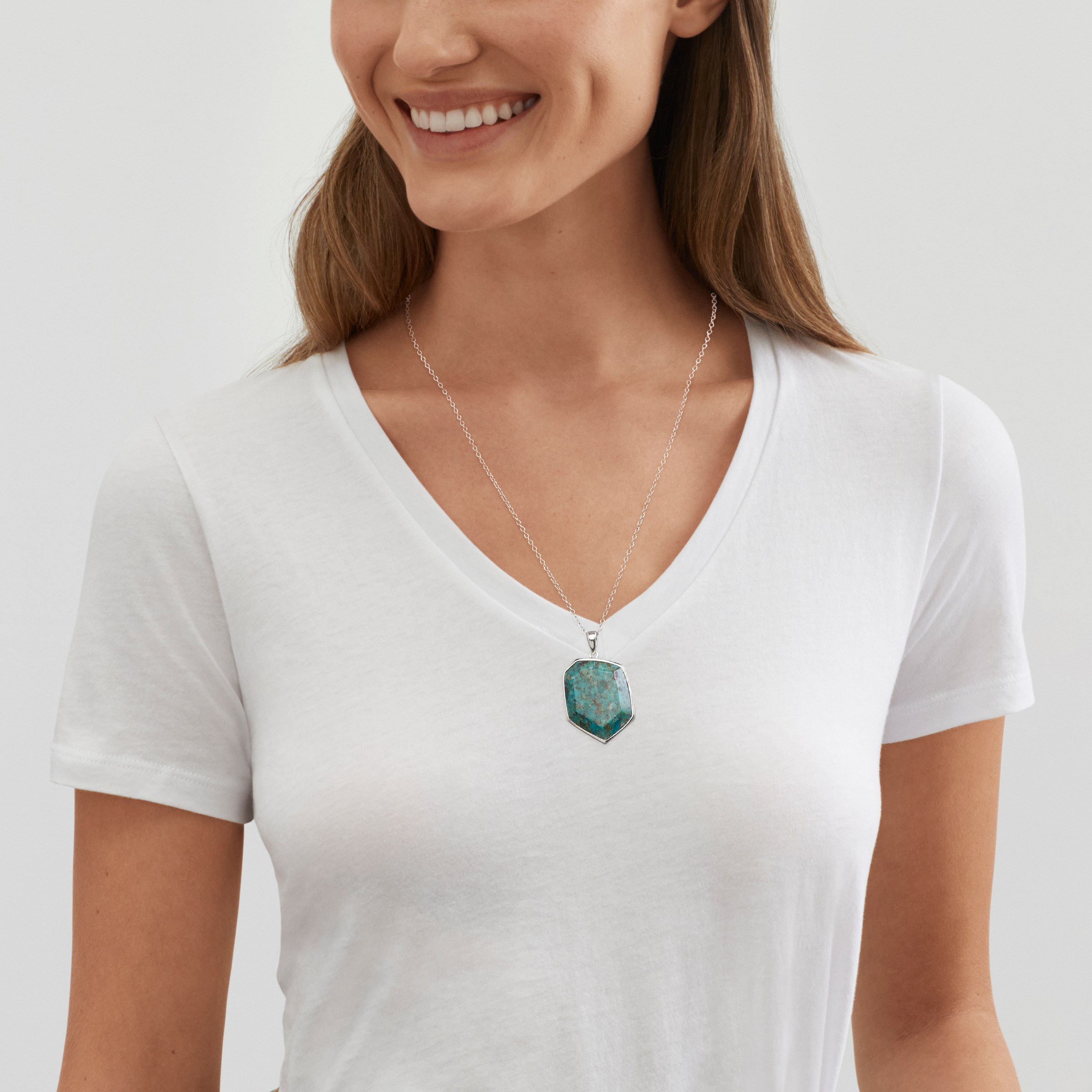 Silpada 'Ocean Eyes' Sterling Silver Compressed Turquoise
