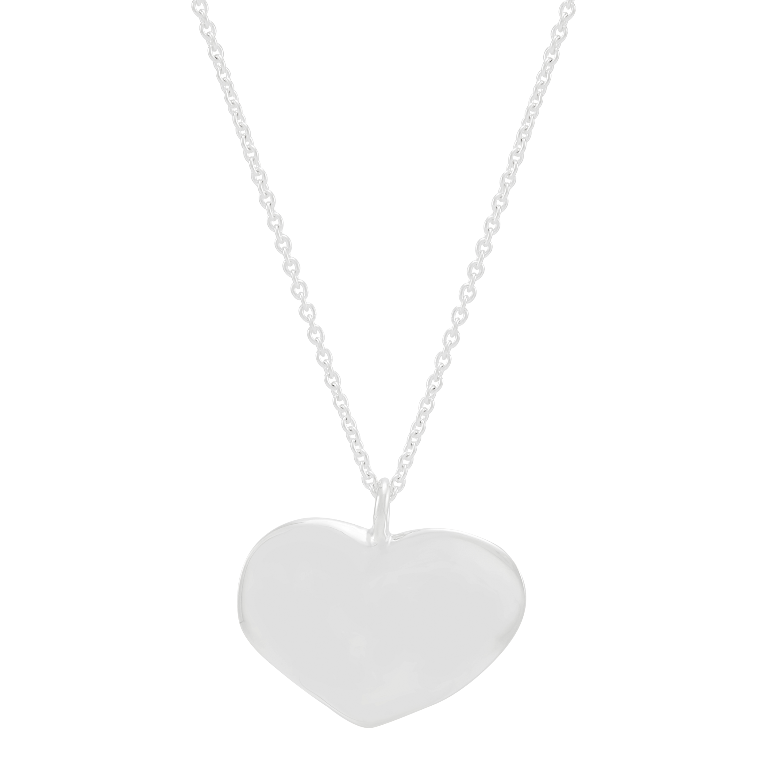 Silpada 'Pure Glow' Sterling Silver Heart Pendant Necklace, 16.5" + 2"